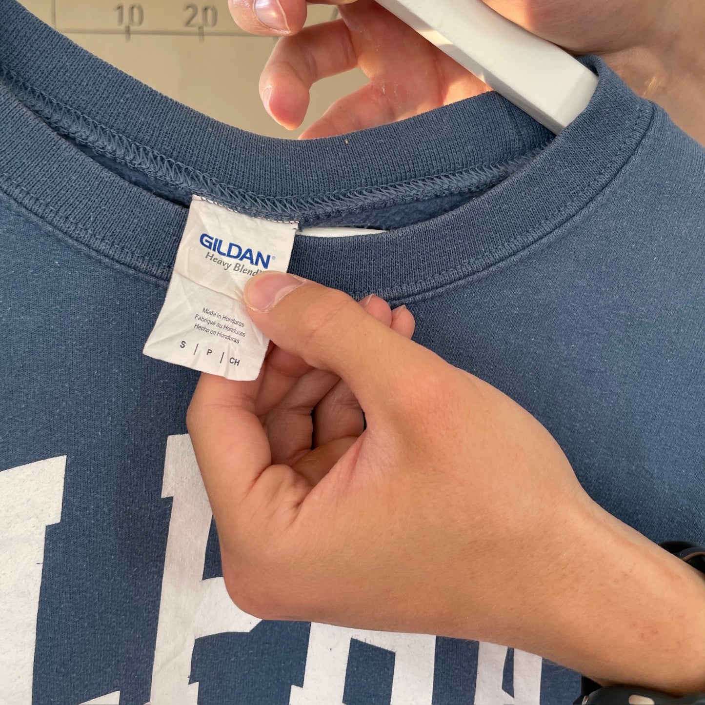 Lyseblå Vintage Sweatshirt