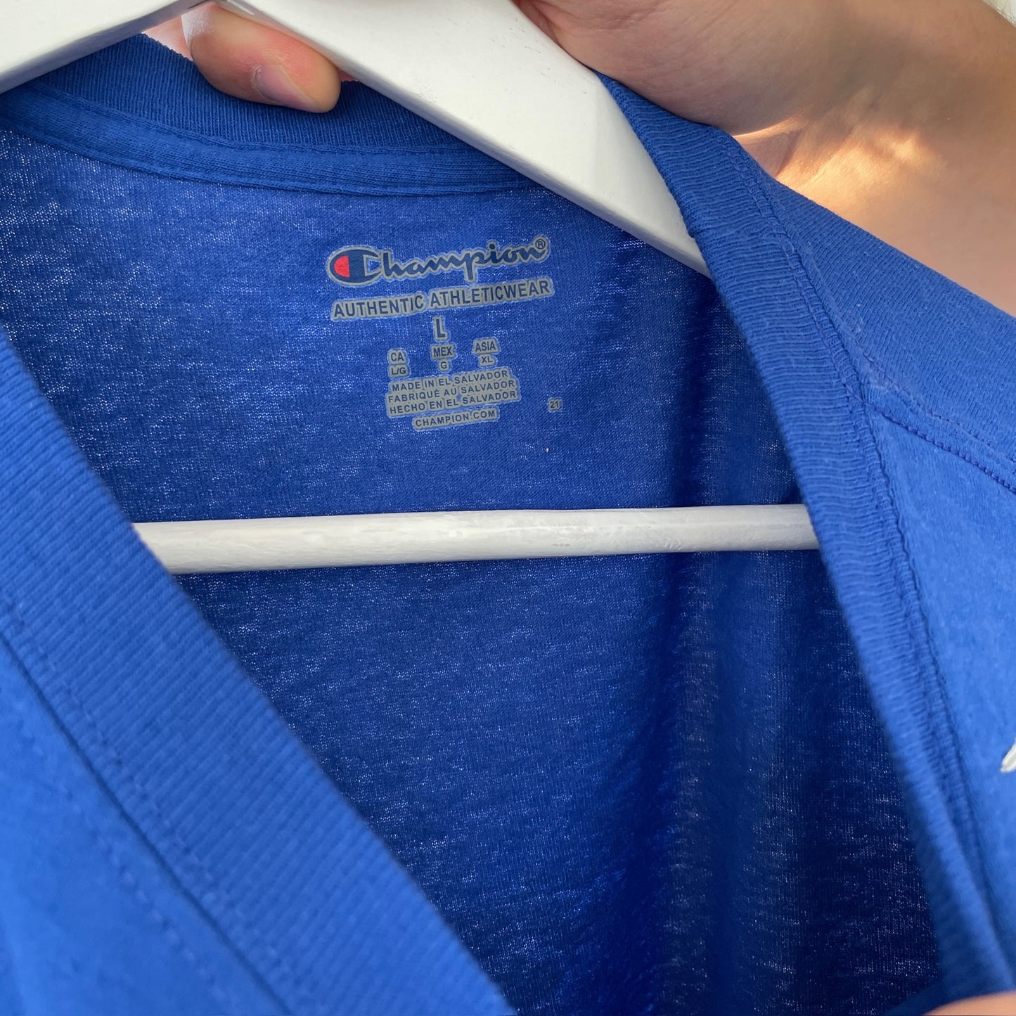 Blå Champion T-Shirt
