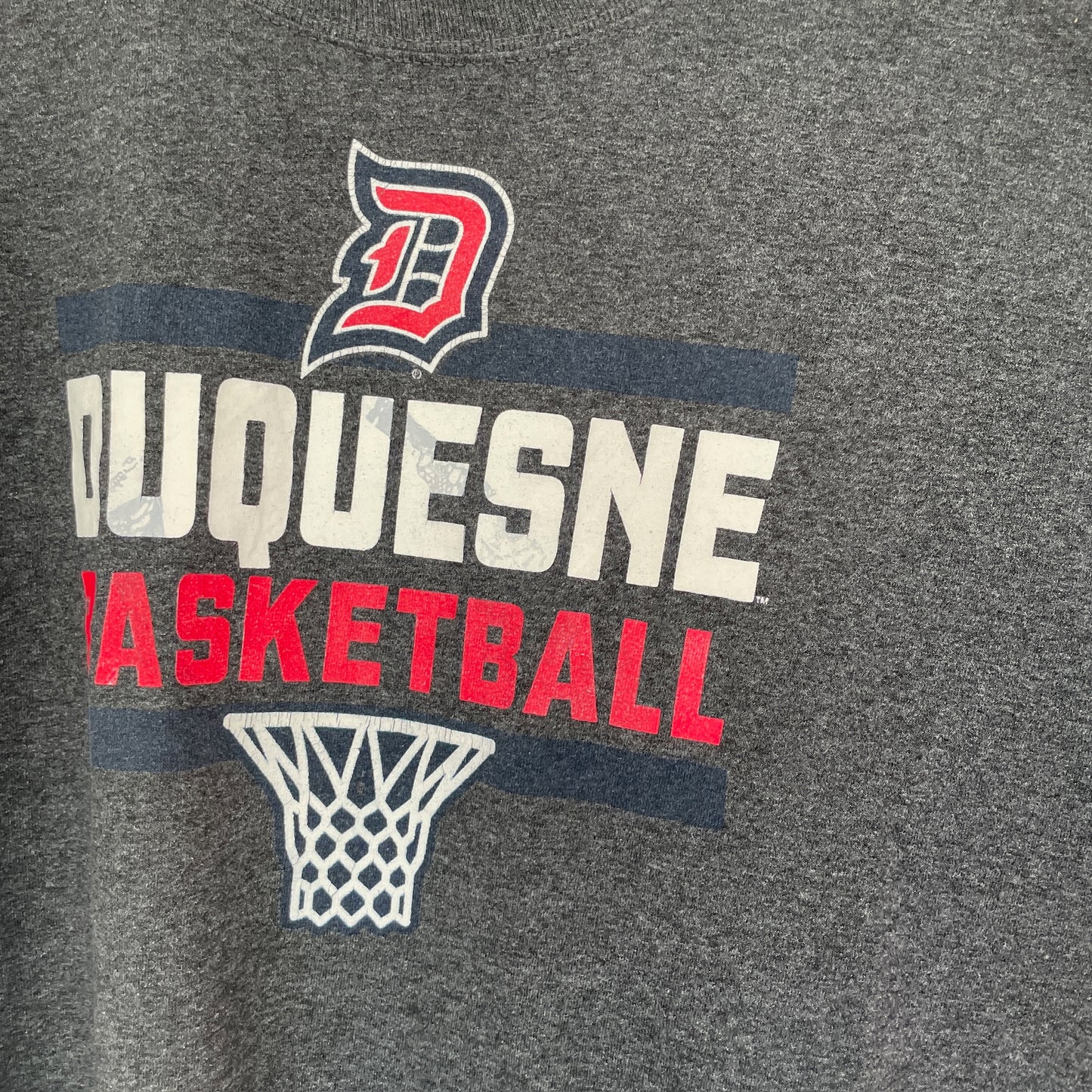 Grå Vintage "Basketball Champion" T-Shirt