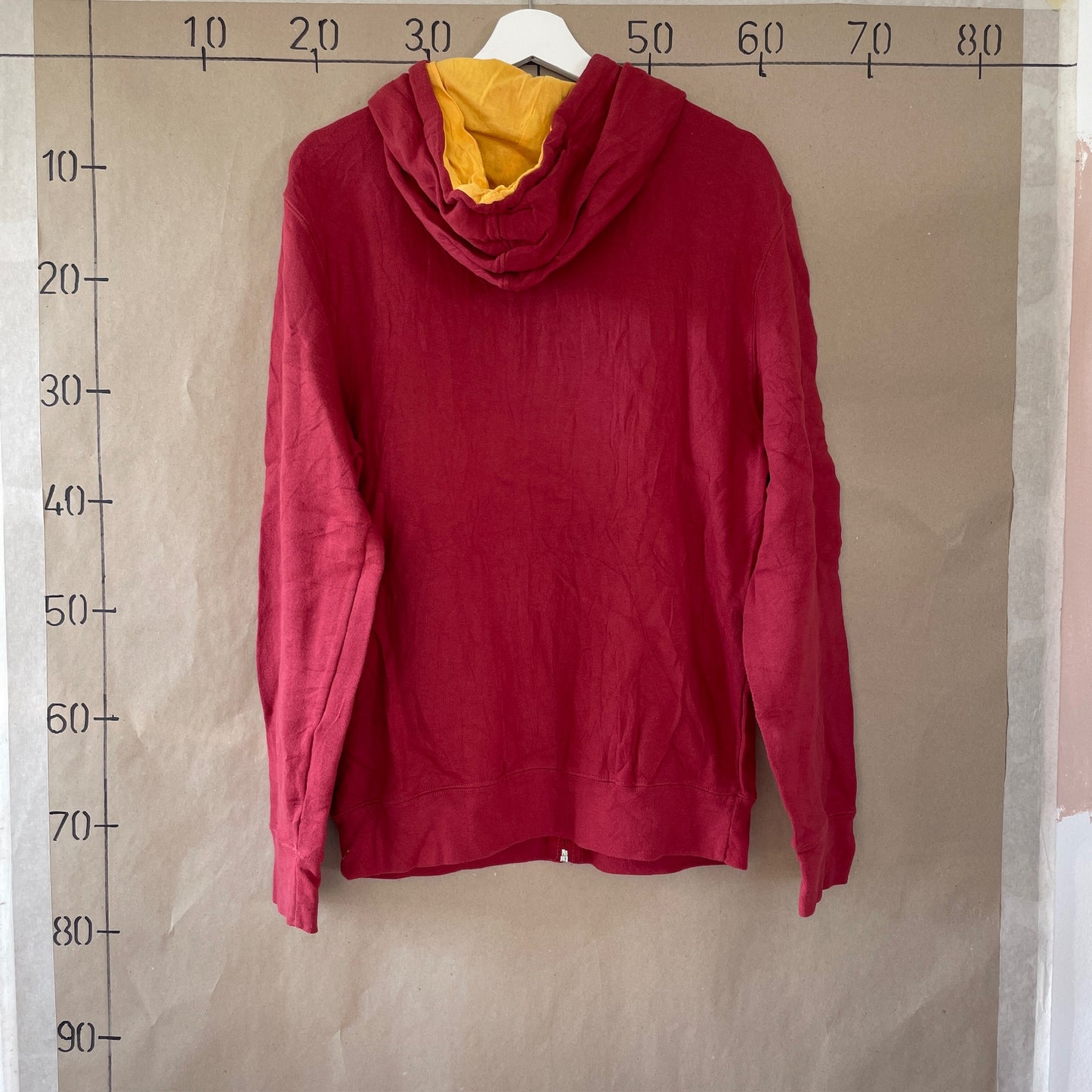 Rød & Gul Vintage Hoodie