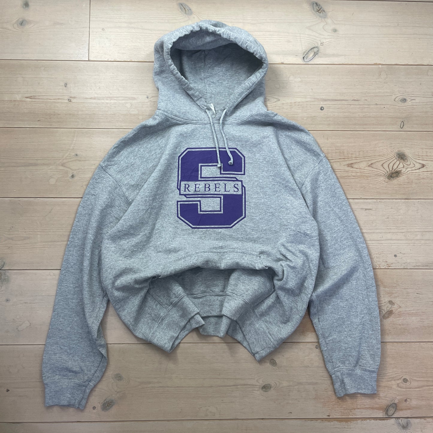 Grå Vintage Rebels Hoodie