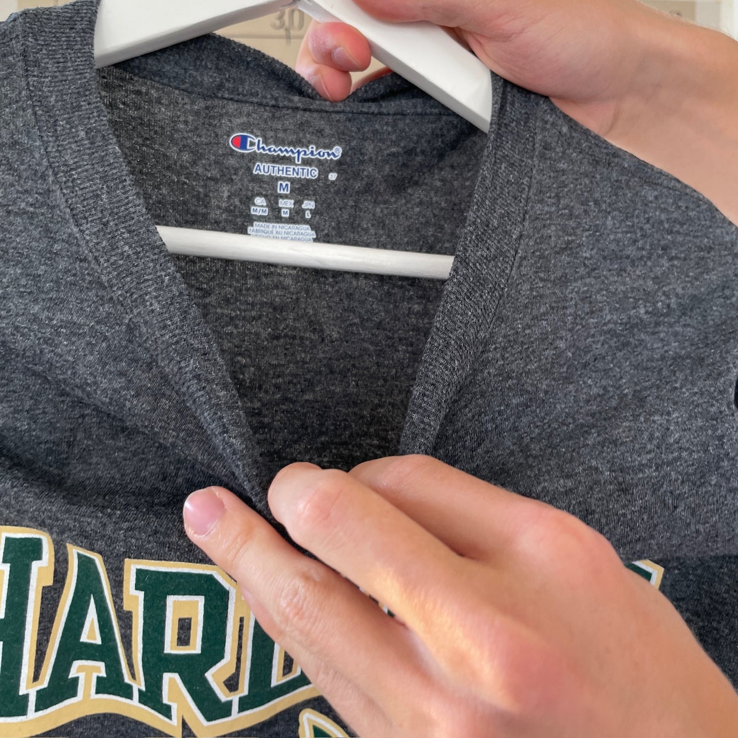 Grå Langærmet 49’Ers Champion T-Shirt