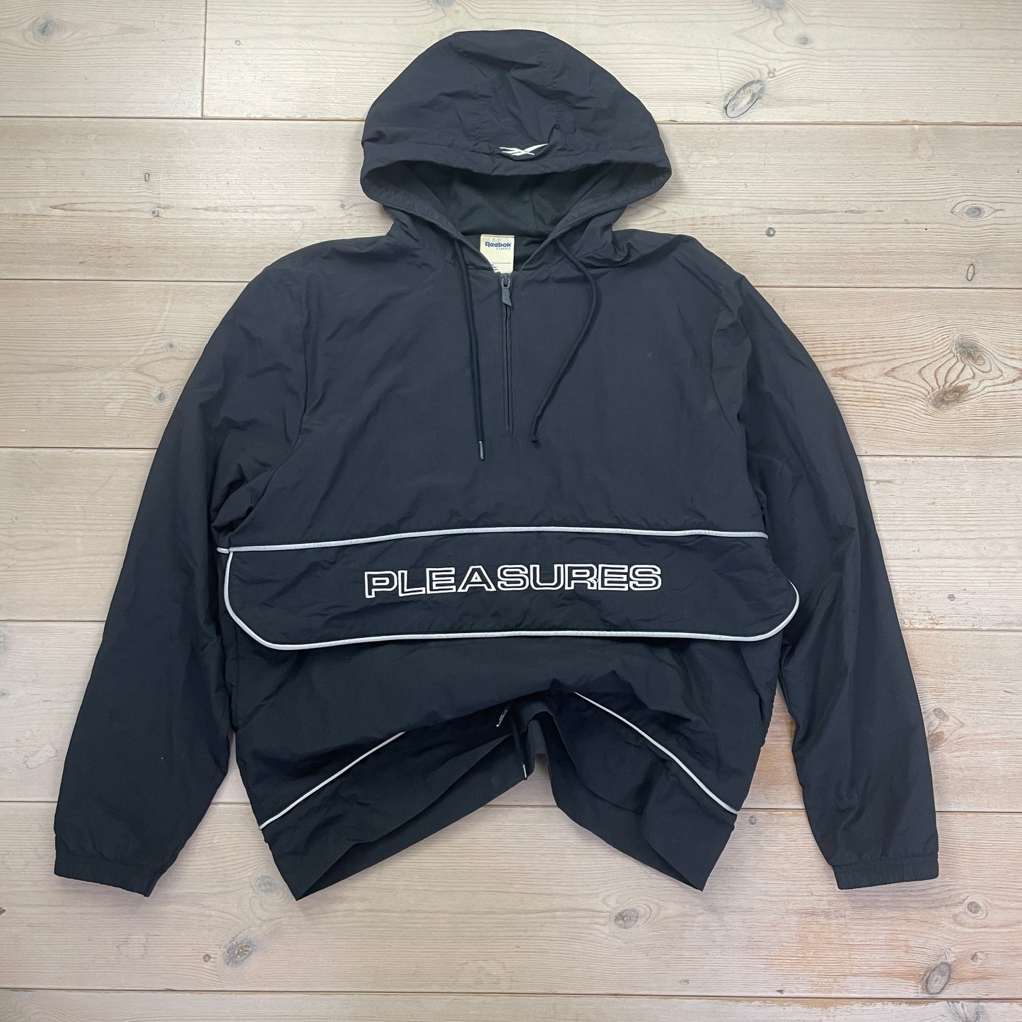 Sort Reebok X Pleasures Windbreaker Anorak Streetwear