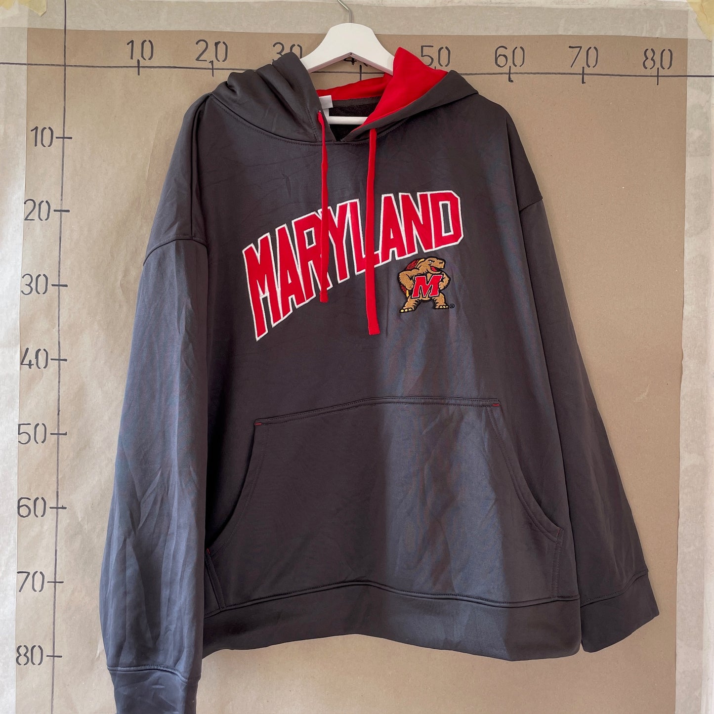Grå Vintage "Maryland" Hoodie