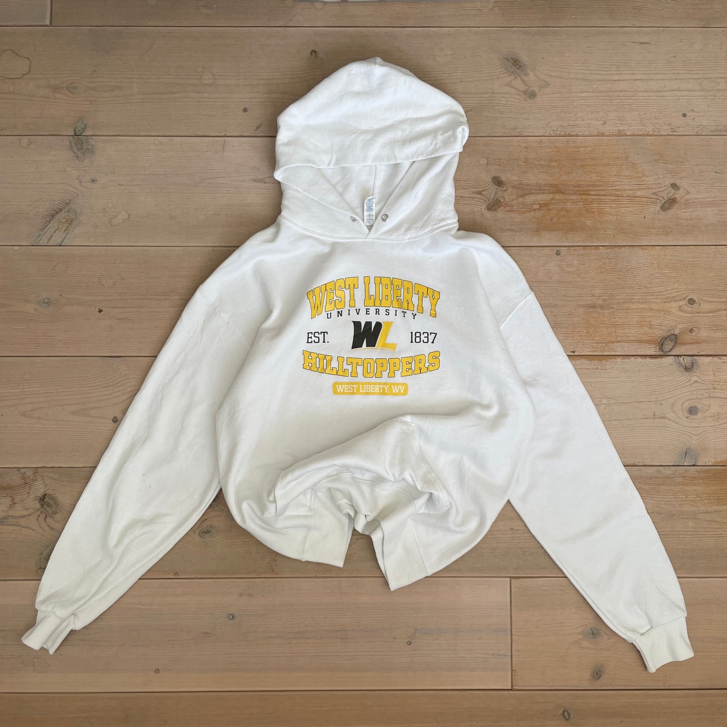Hvid Vintage West Liberty Hilltoppers Hoodie