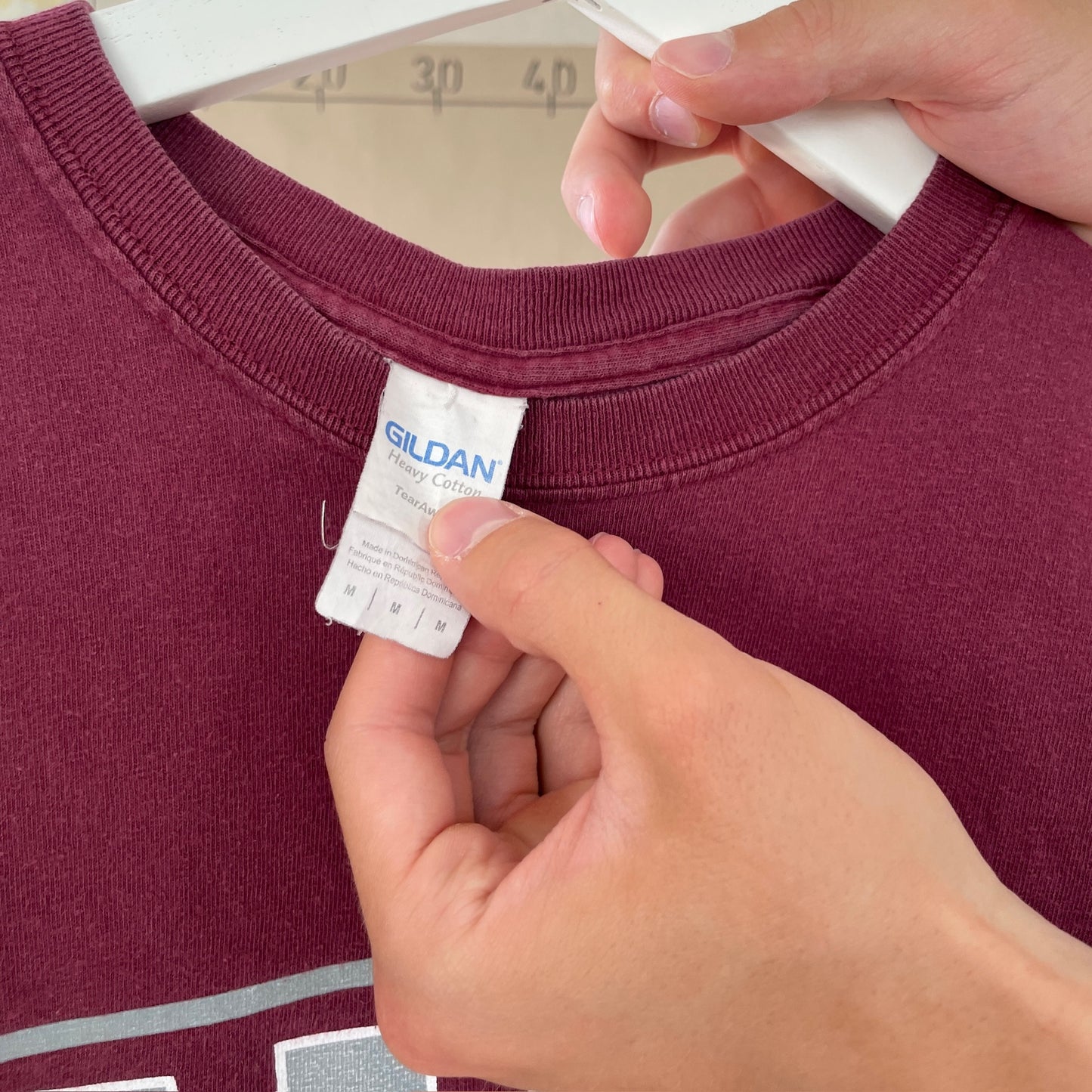 Bourdeaux Rød Vintage T-Shirt