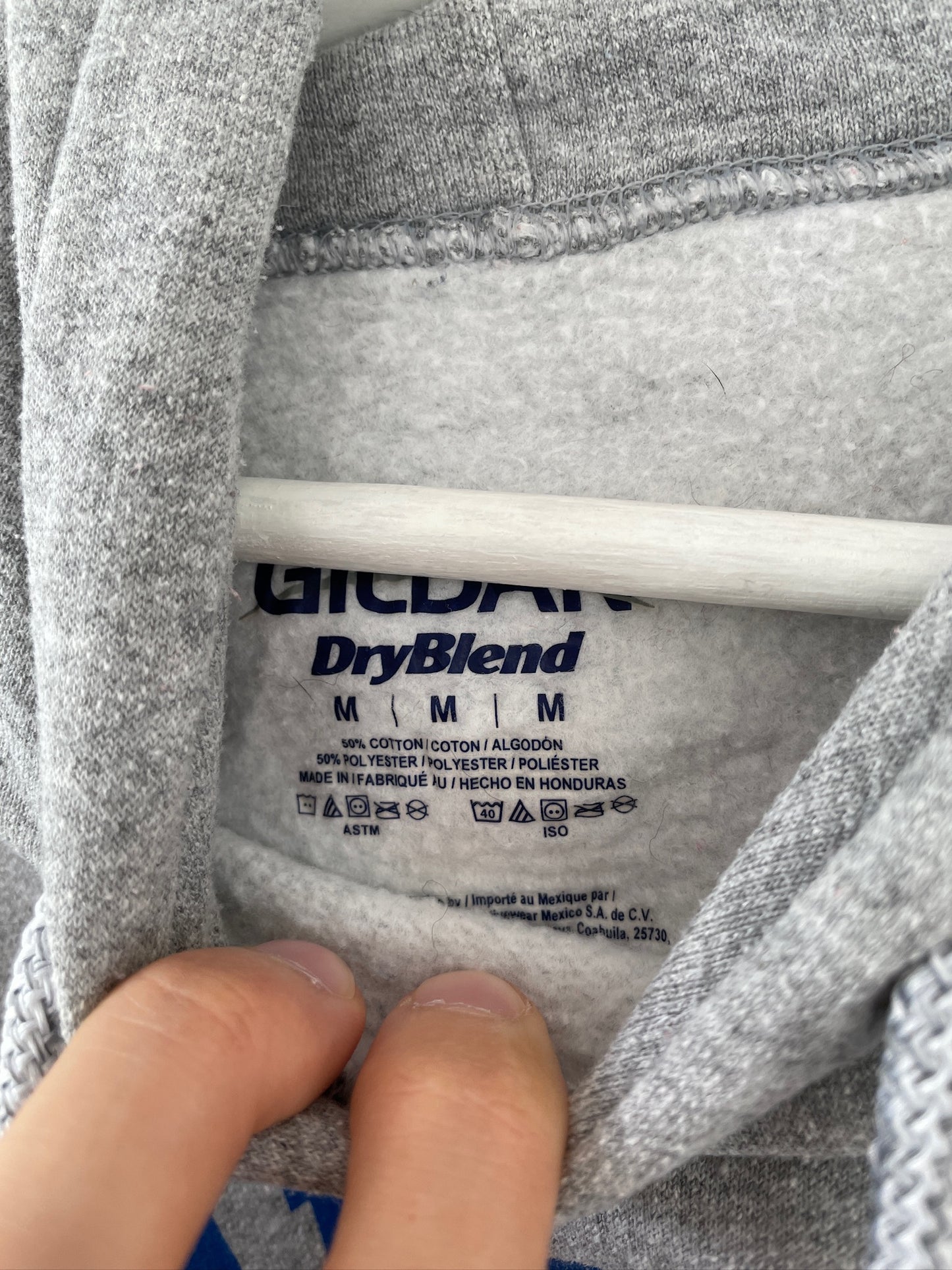 Grå Vintage Hoodie