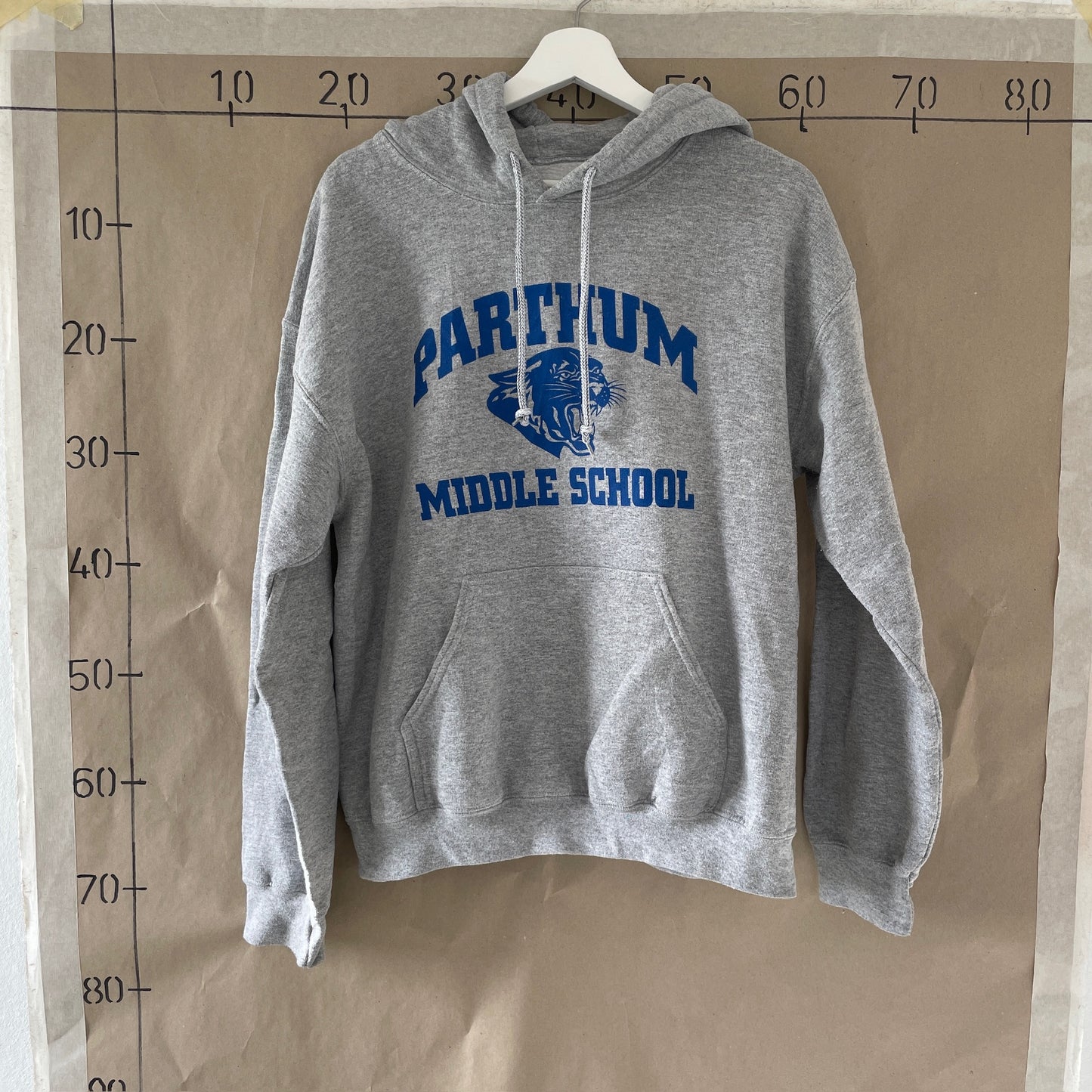Grå Vintage Hoodie