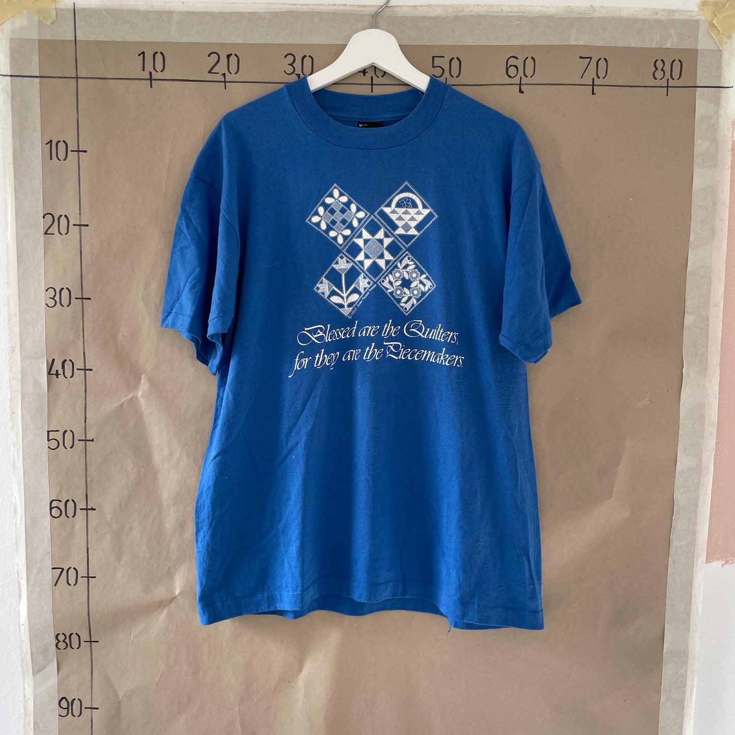 Blå & Hvid Vintage T-Shirt