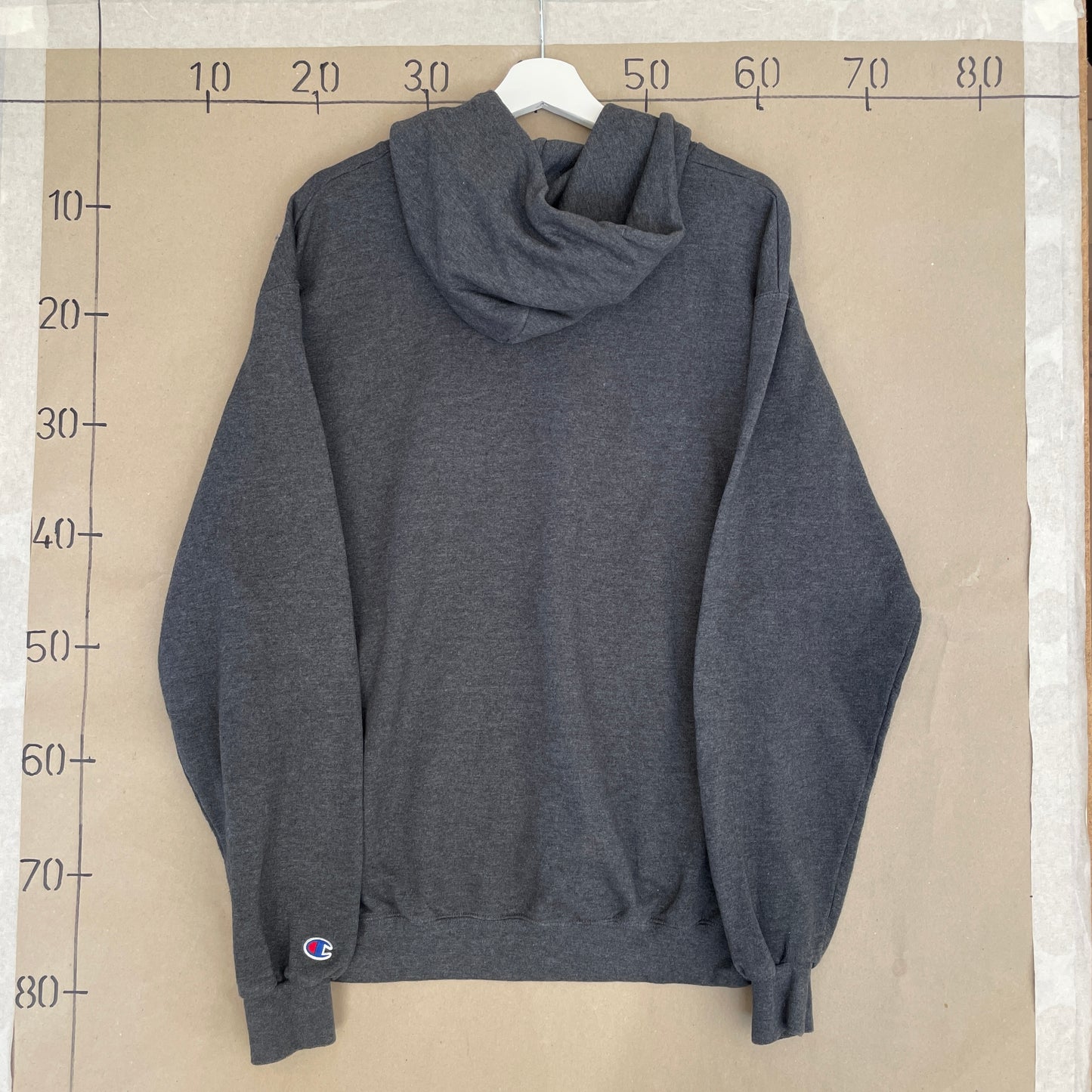 Grå Vintage Champion Hoodie Sacred Heart University