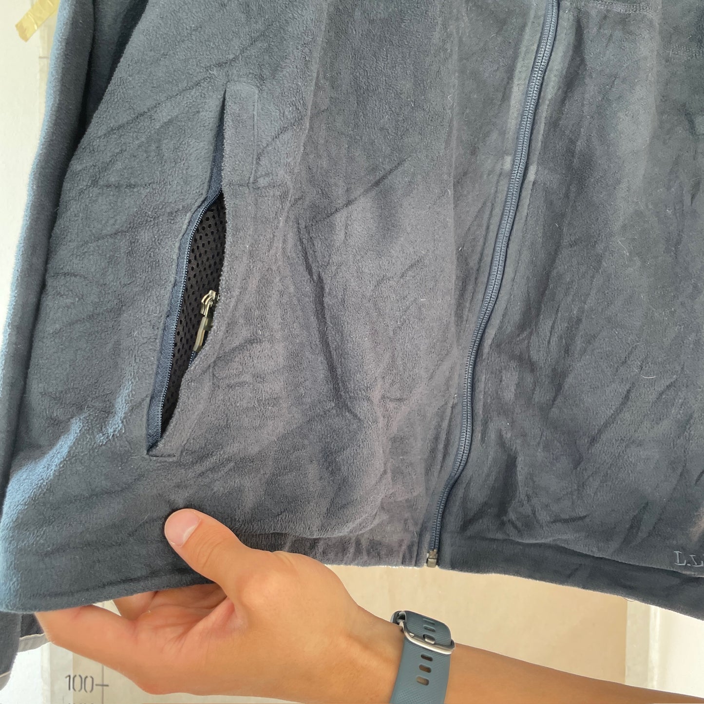 Mørkeblå LL Bean Fleece