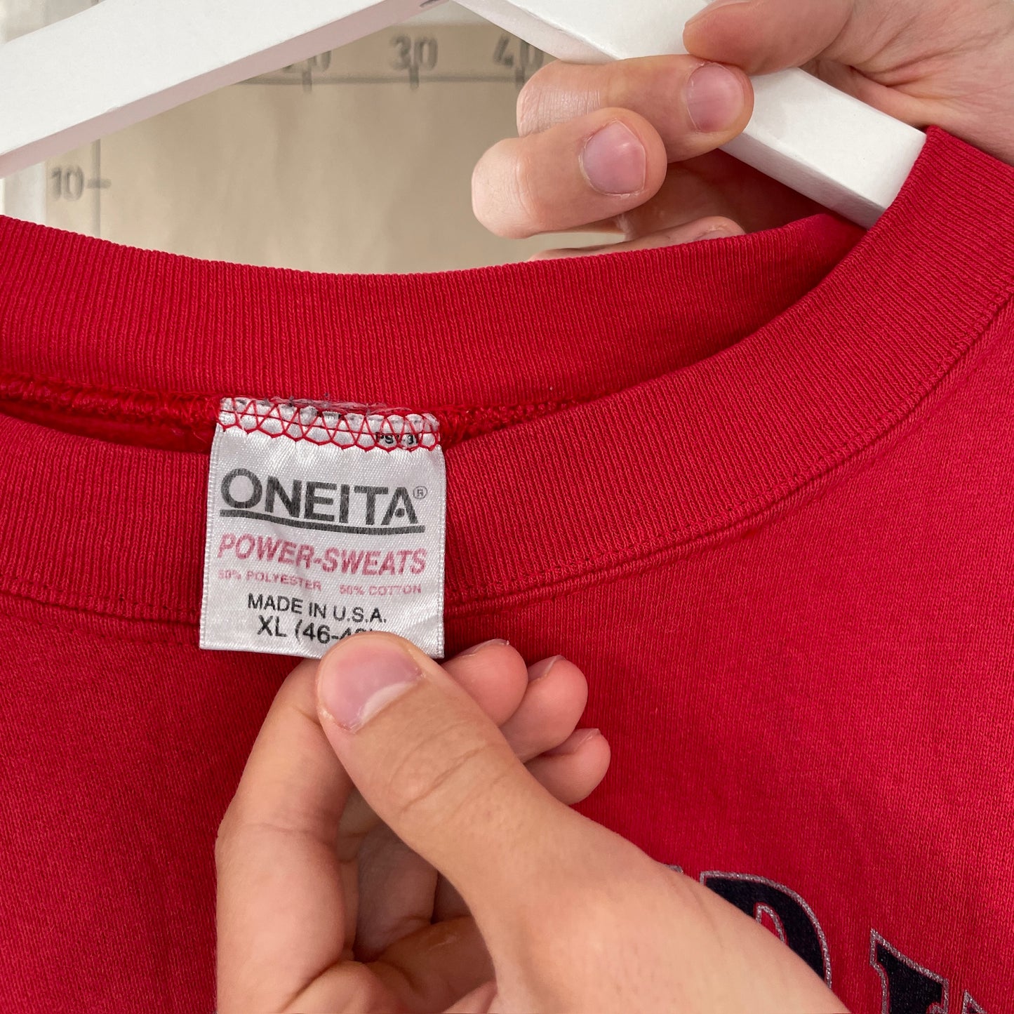 Rød Vintage "Ingeniør" Sweatshirt