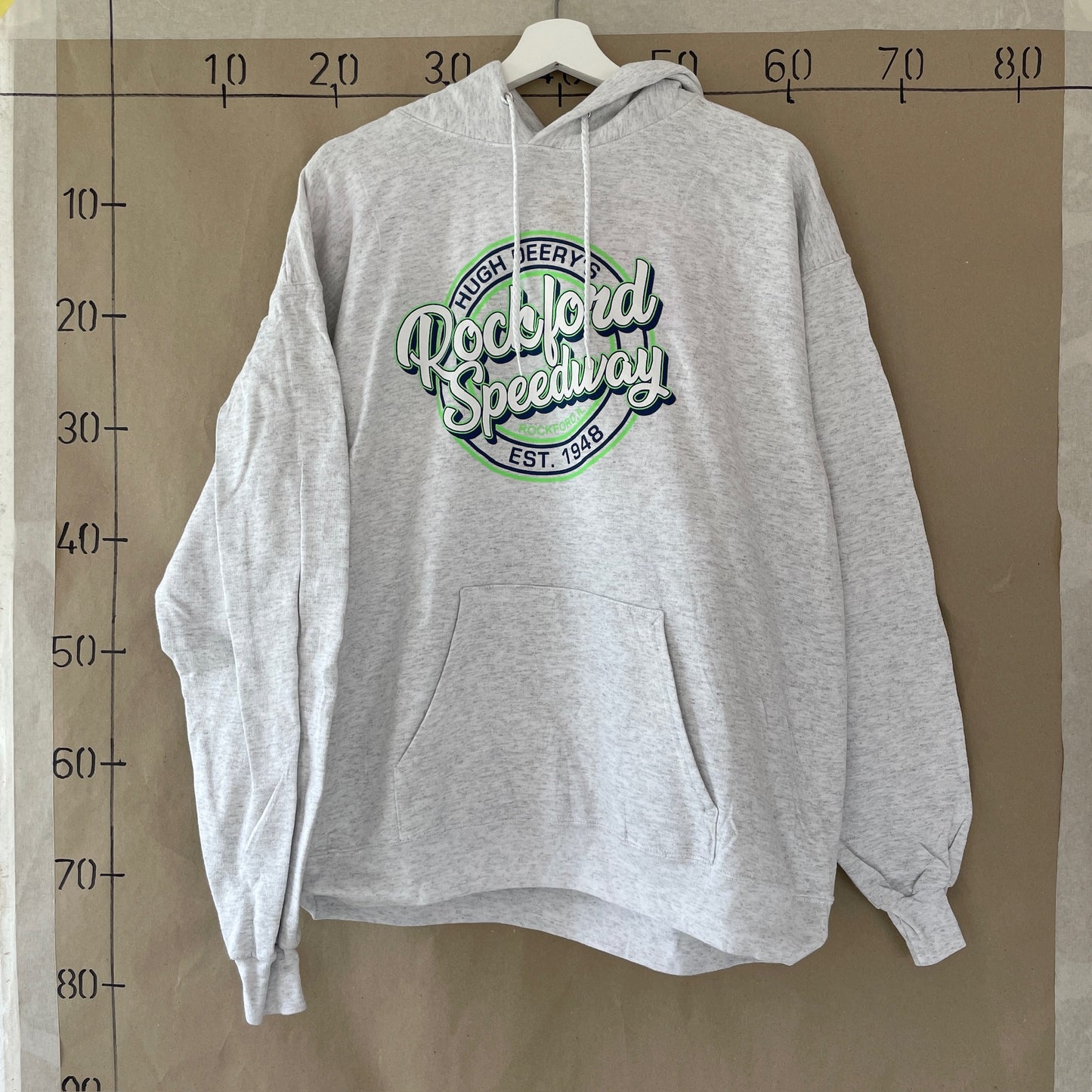 Grå Vintage Hoodie