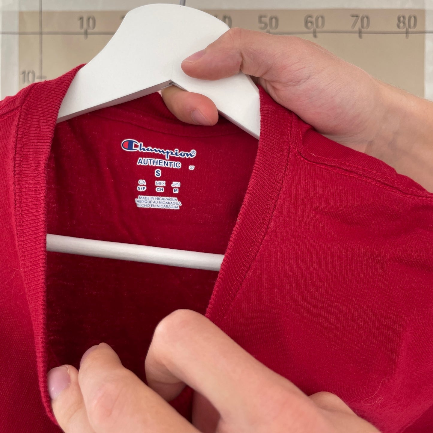 Mørkerød Champion T-Shirt