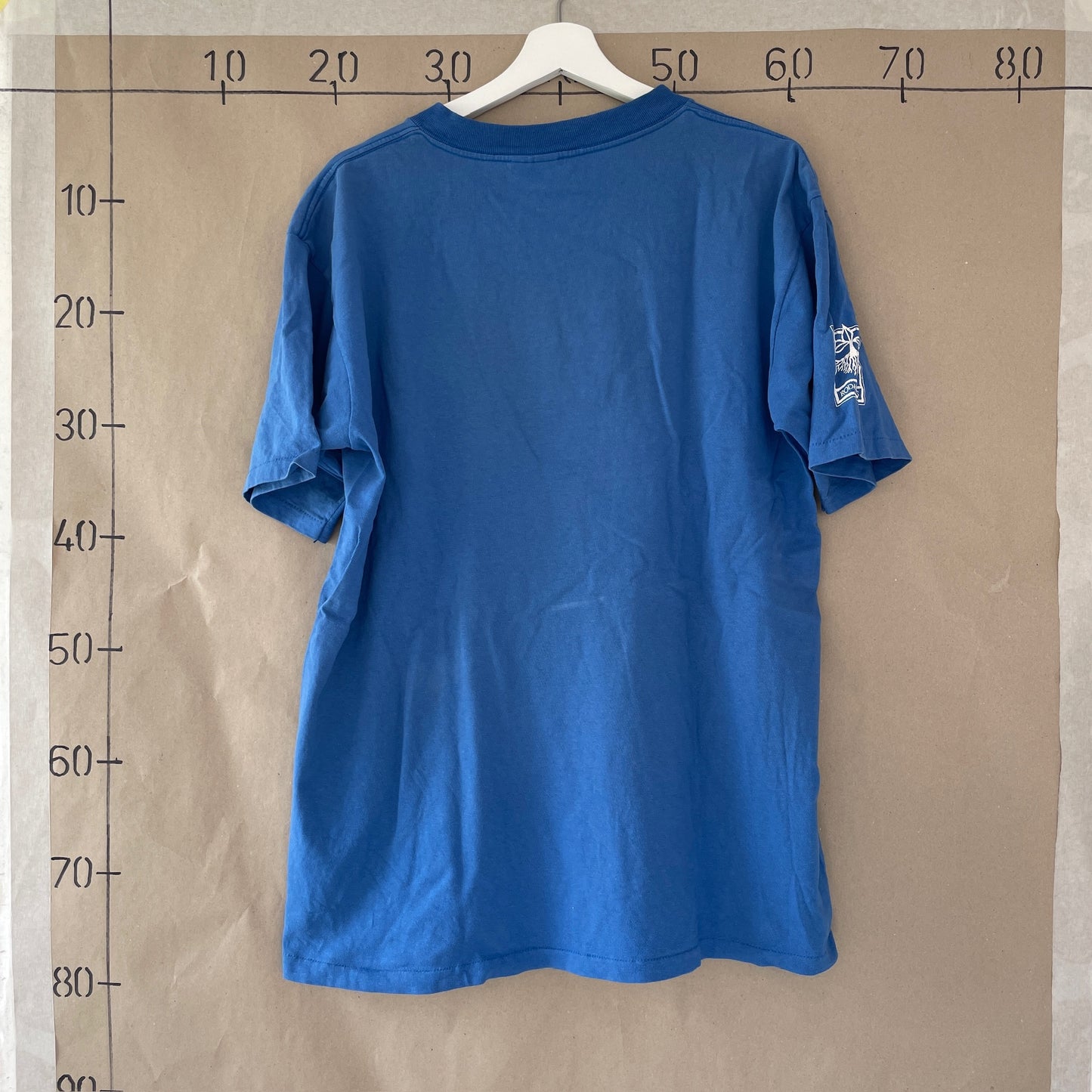 Blå Vintage "Prevention" T-Shirt