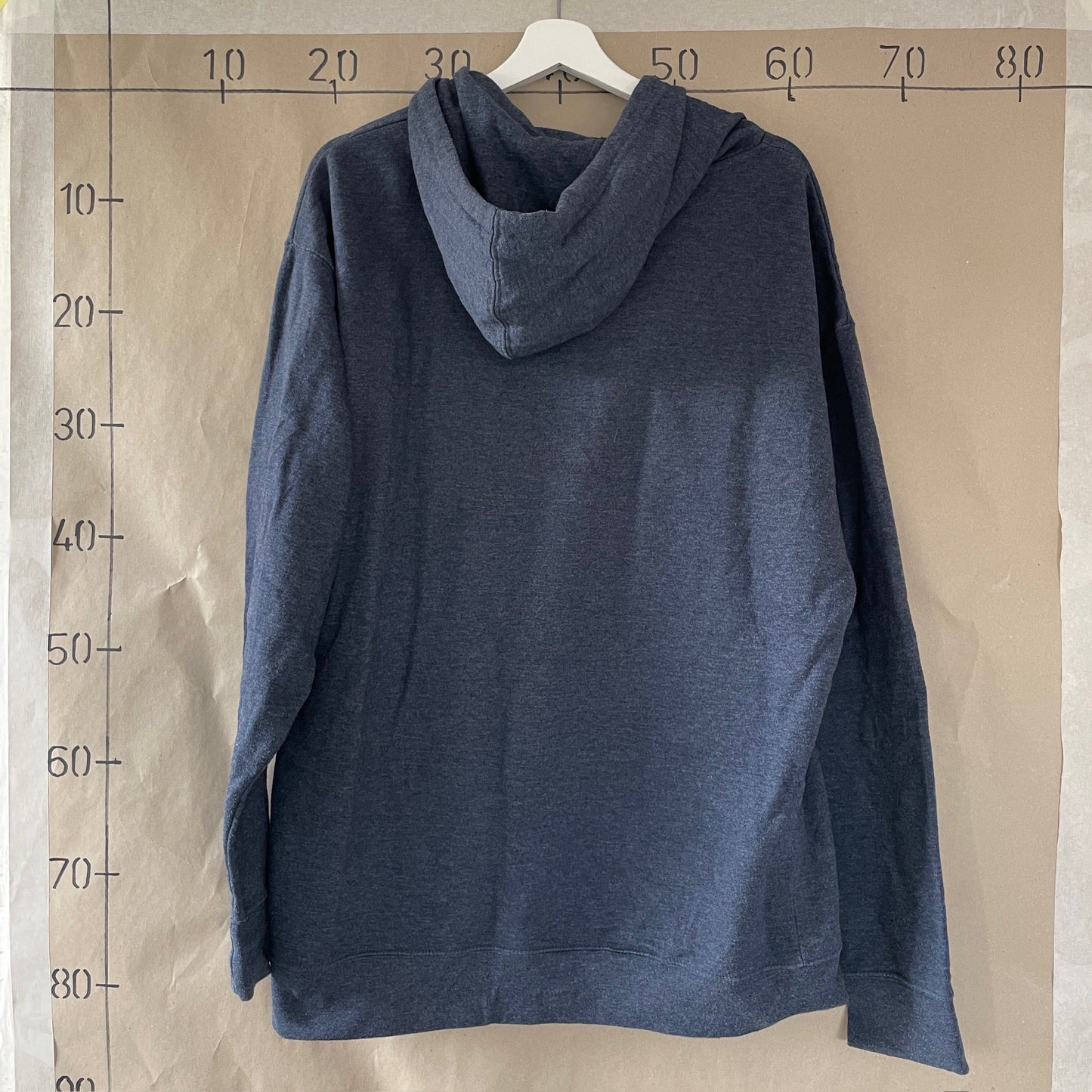 Blå Vintage "Elg" Hoodie