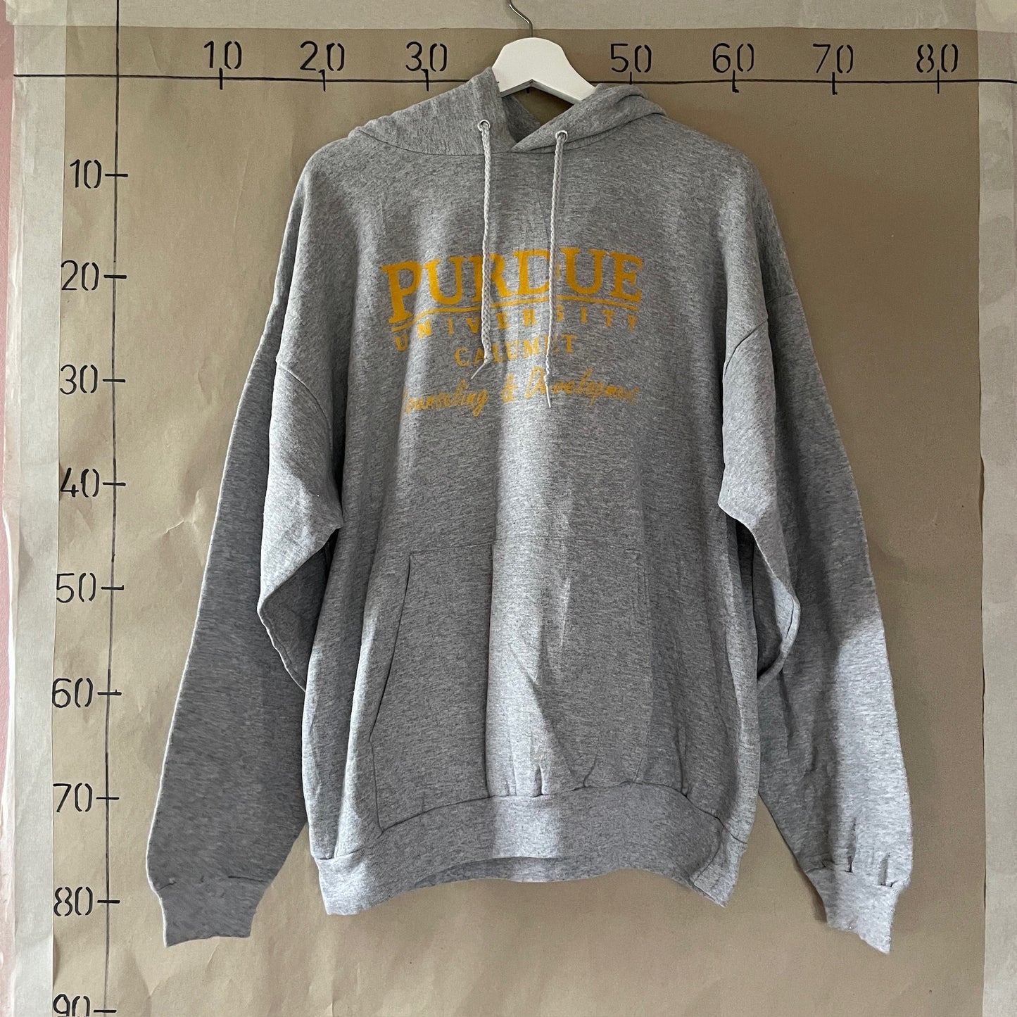 Grå Vintage Hoodie