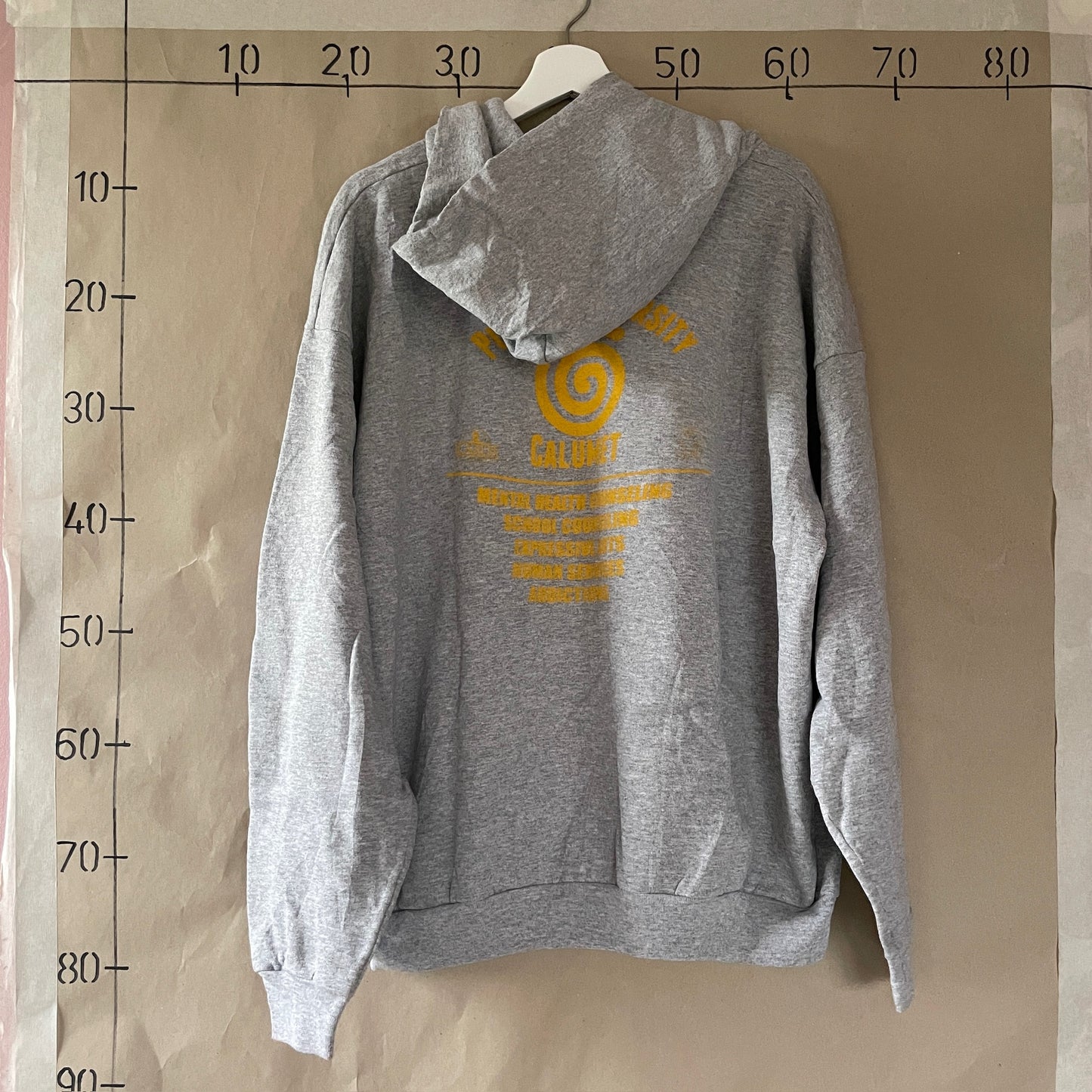 Grå Vintage Hoodie