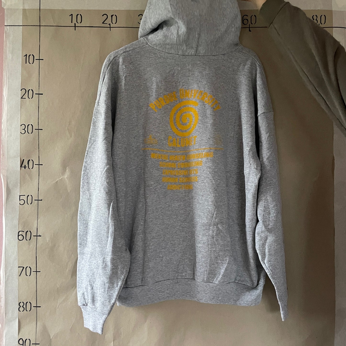Grå Vintage Hoodie