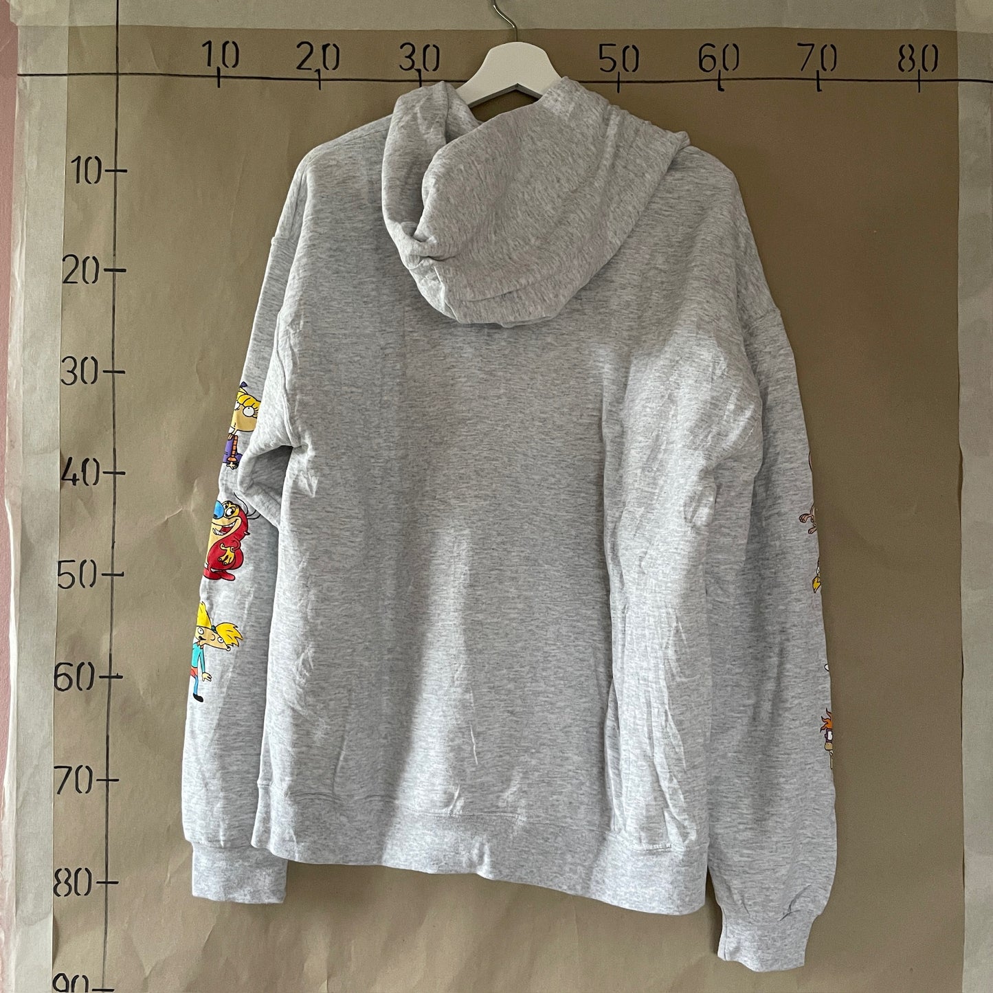 Grå Vintage "Nickelodeon" Hoodie