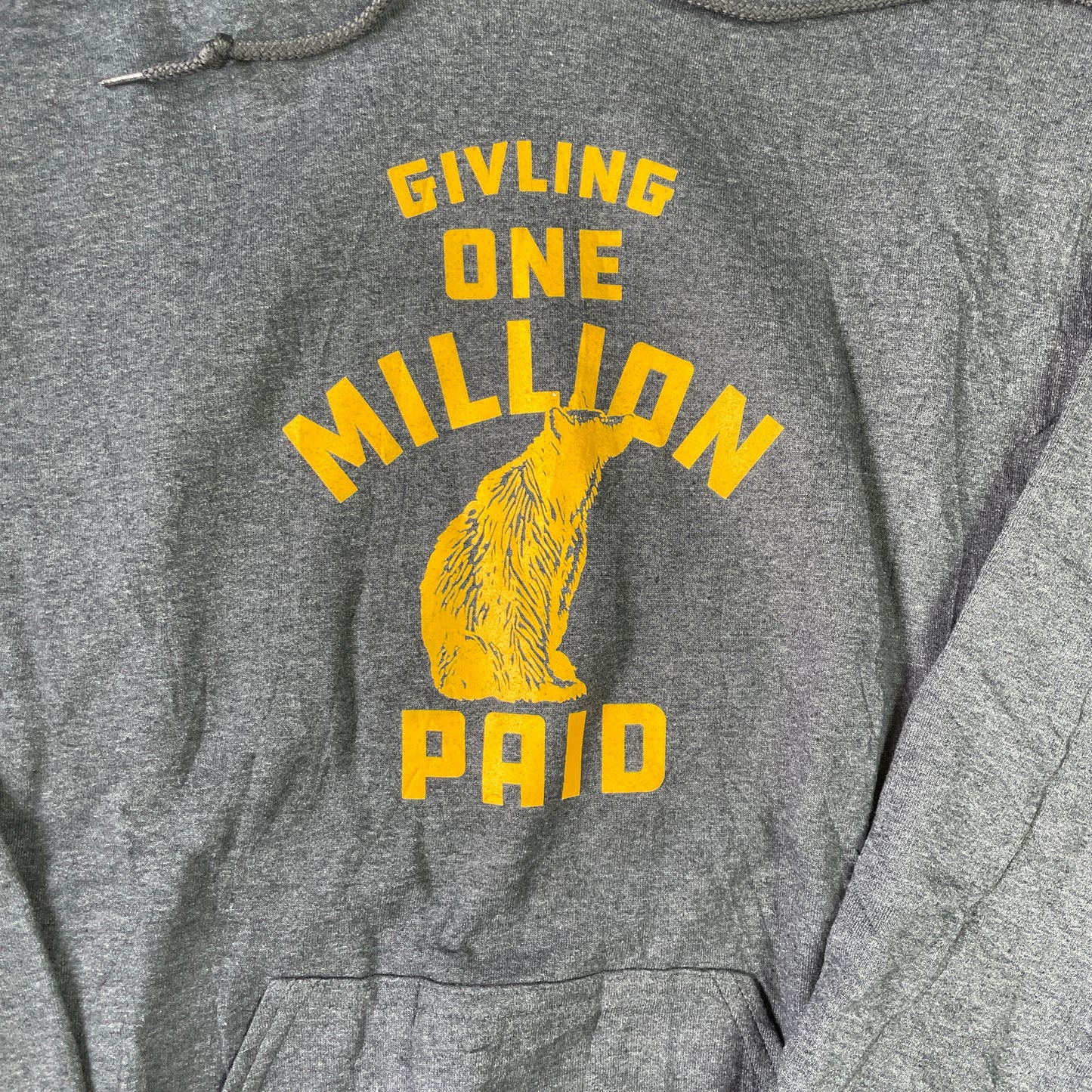 Grå Vintage Ulve Hoodie