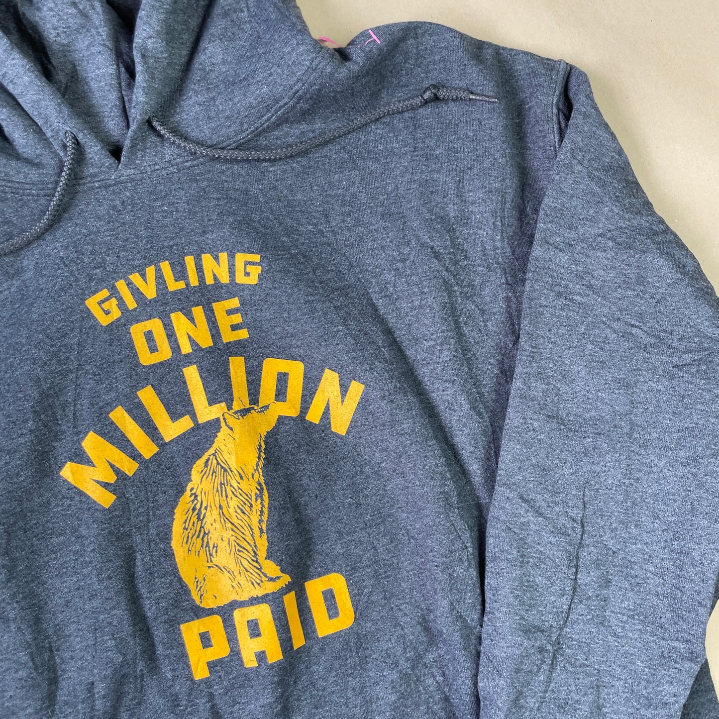 Grå Vintage Ulve Hoodie