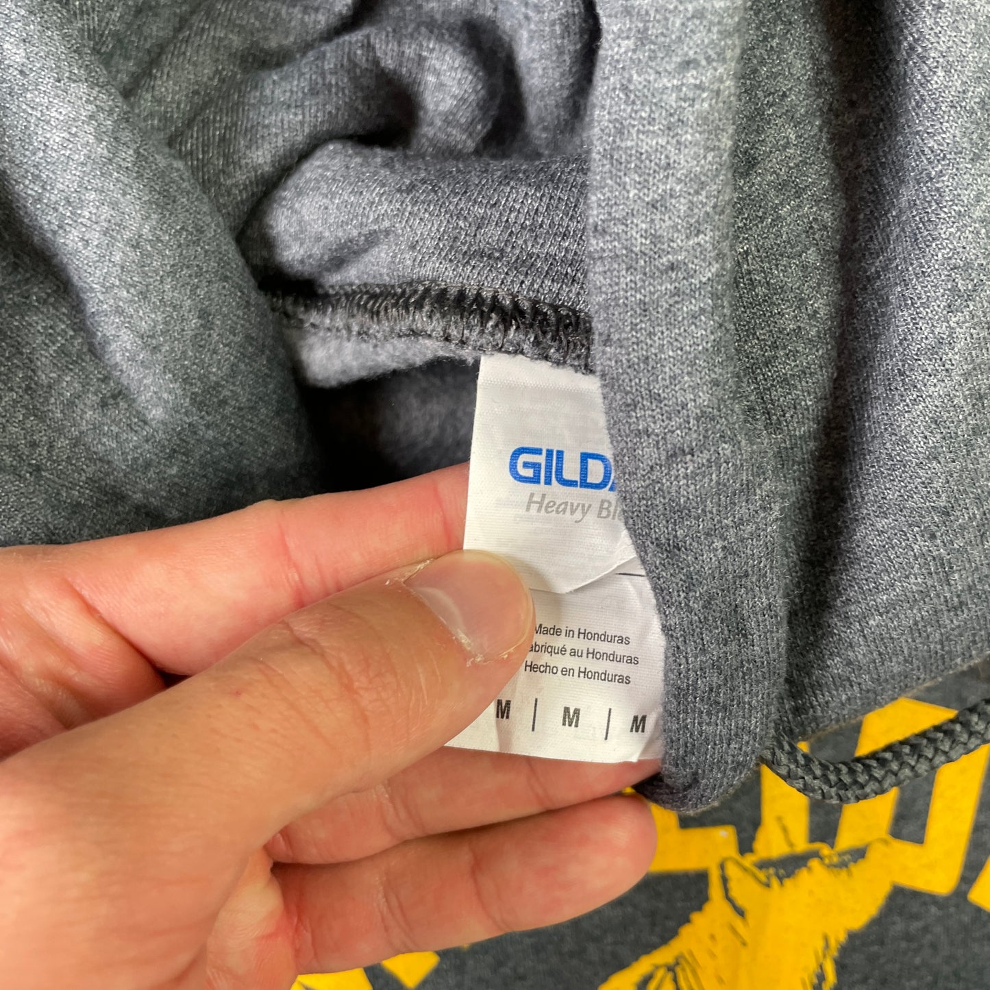Grå Vintage Ulve Hoodie