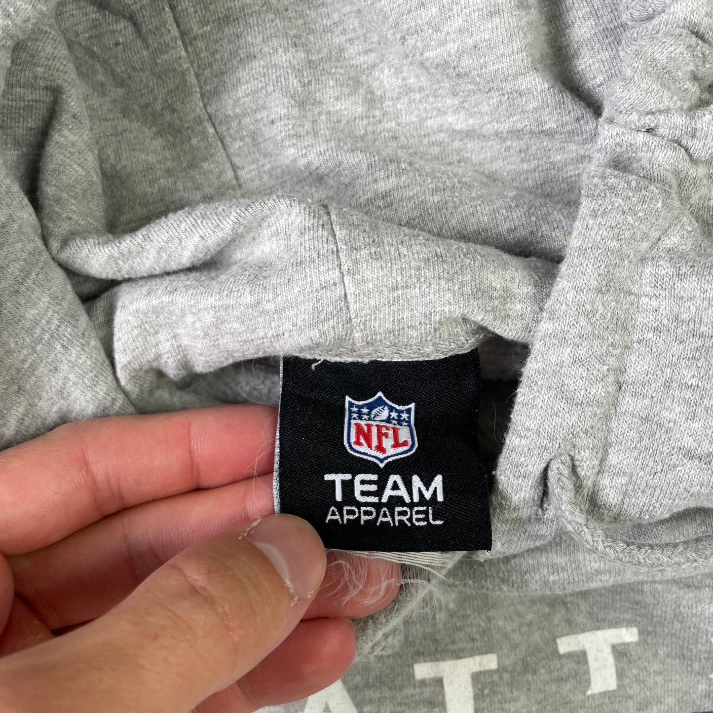 Grå Vintage NFL Seattle Seahawks Hoodie