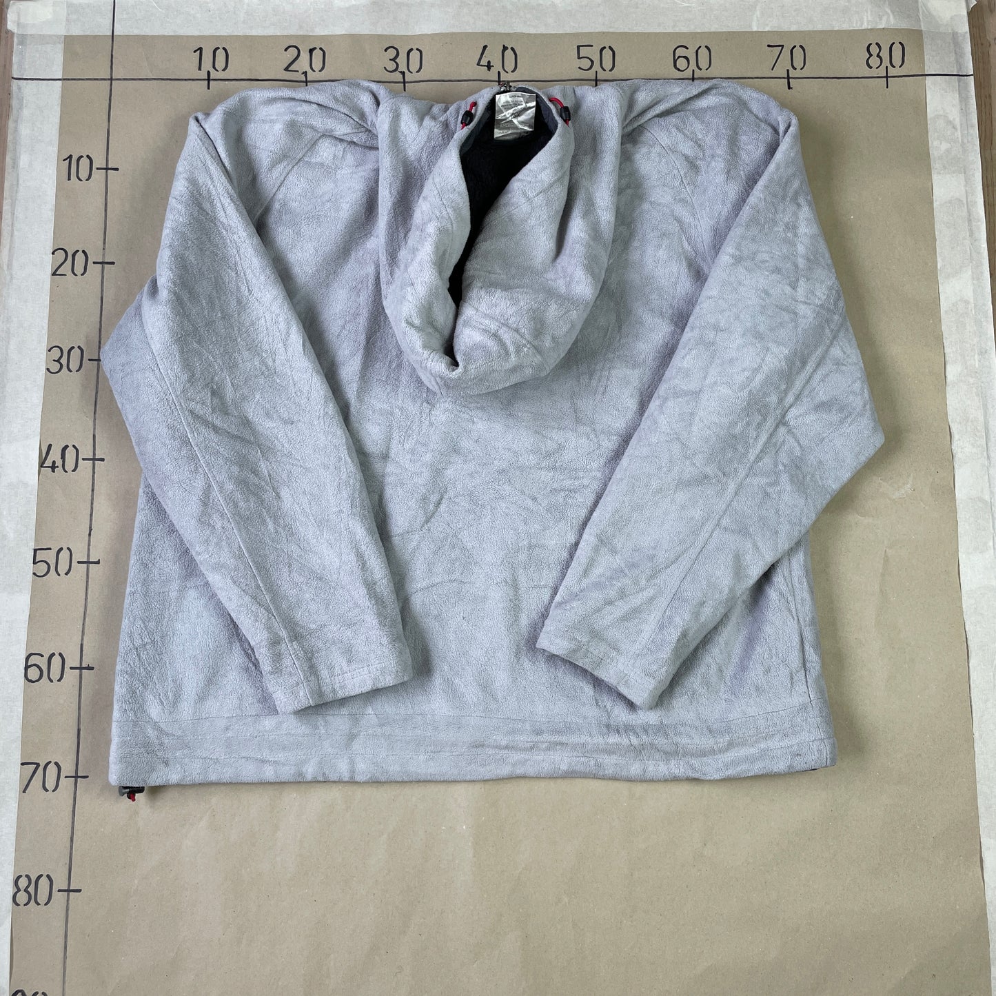 Grå Vintage Champion Fleece Hoodie