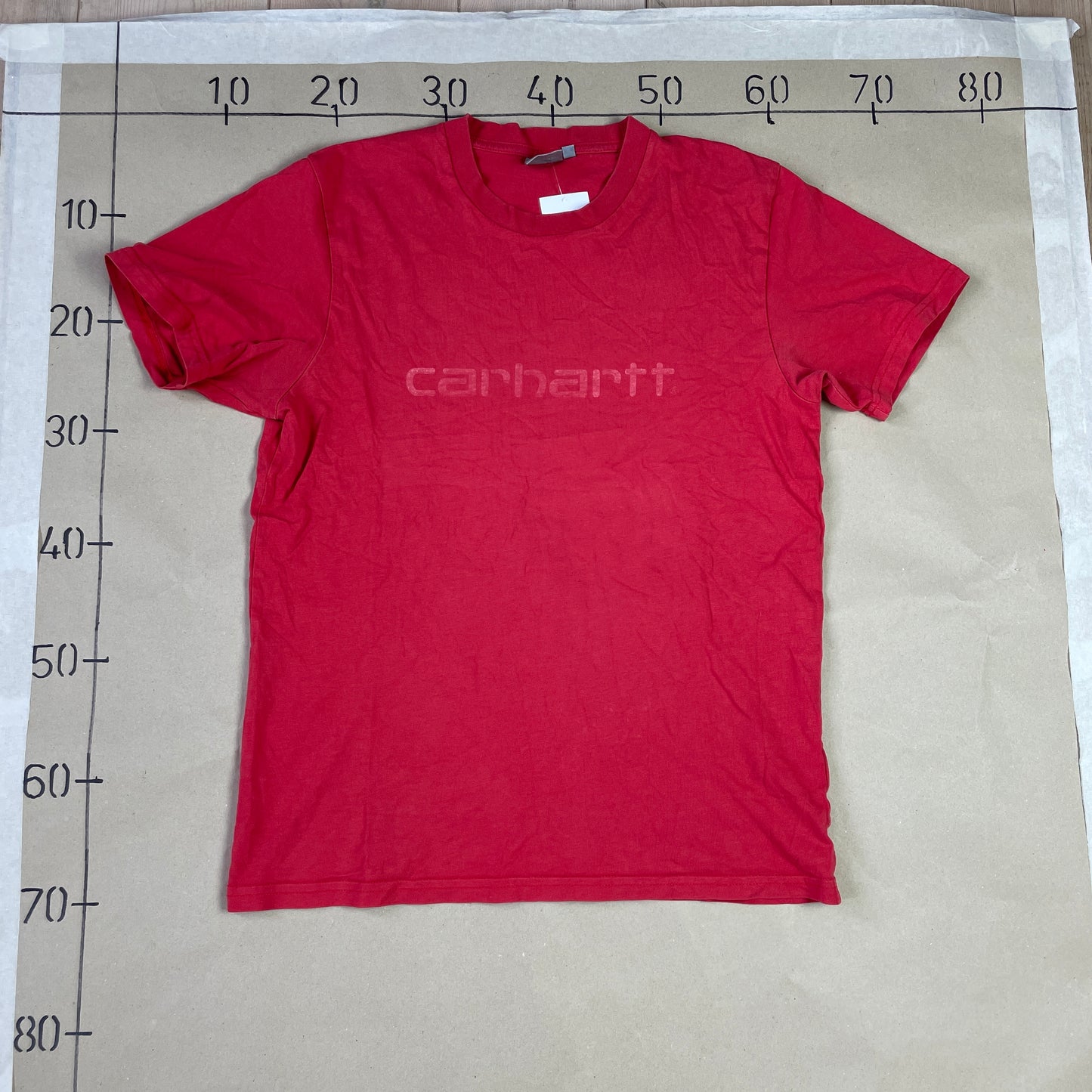 Rød Carhartt Spellout T-Shirt