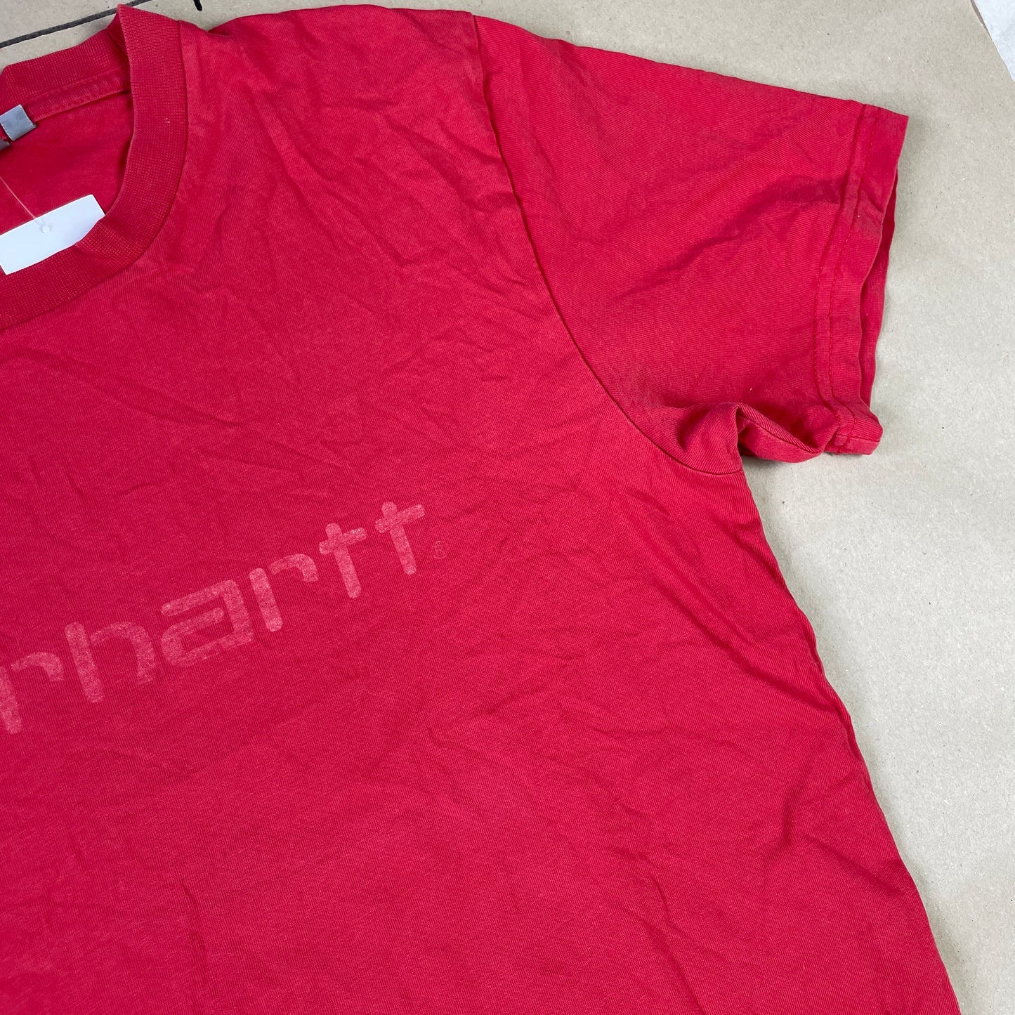 Rød Carhartt Spellout T-Shirt