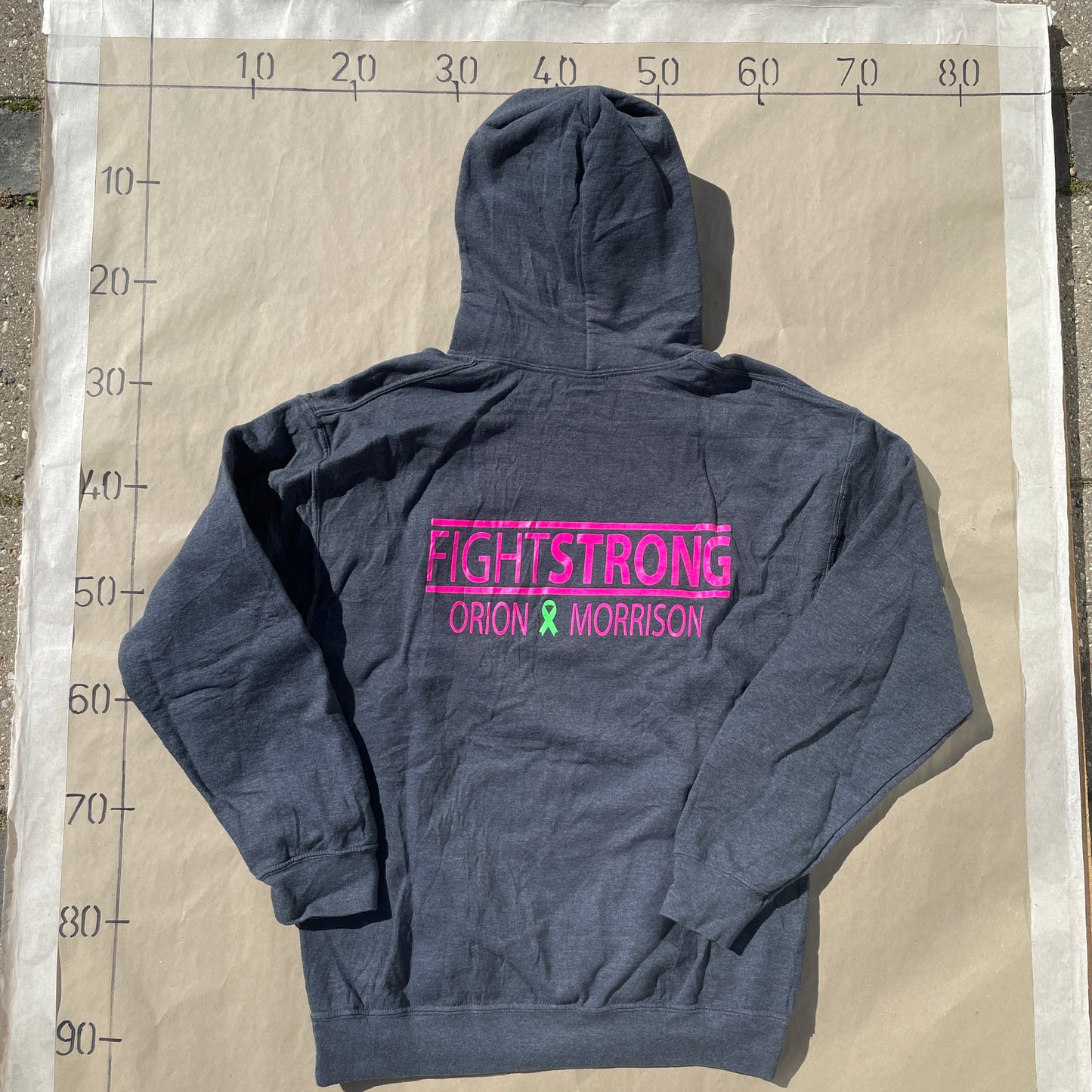 Grå Vintage Sports Hoodie