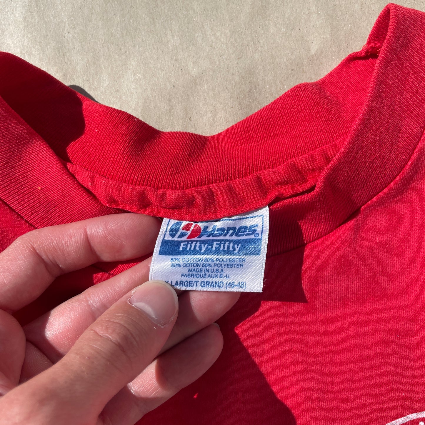 Rød Vintage T-Shirt