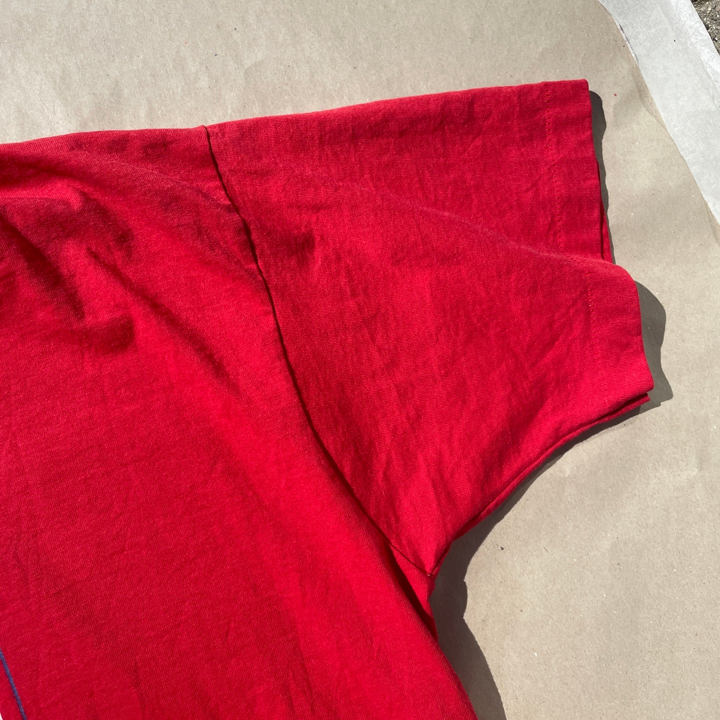 Rød Vintage Softball T-Shirt