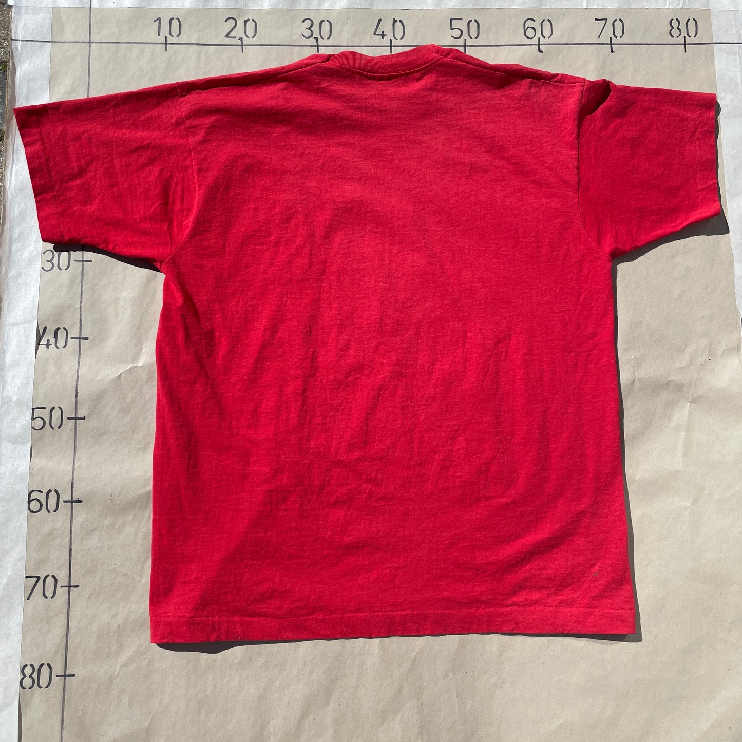 Rød Vintage Softball T-Shirt