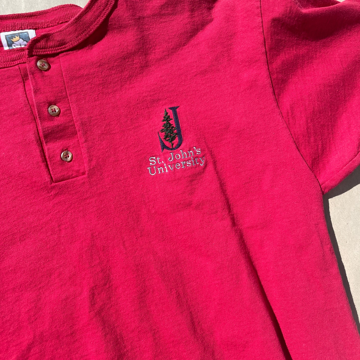 Rød Vintage Poloskjorte