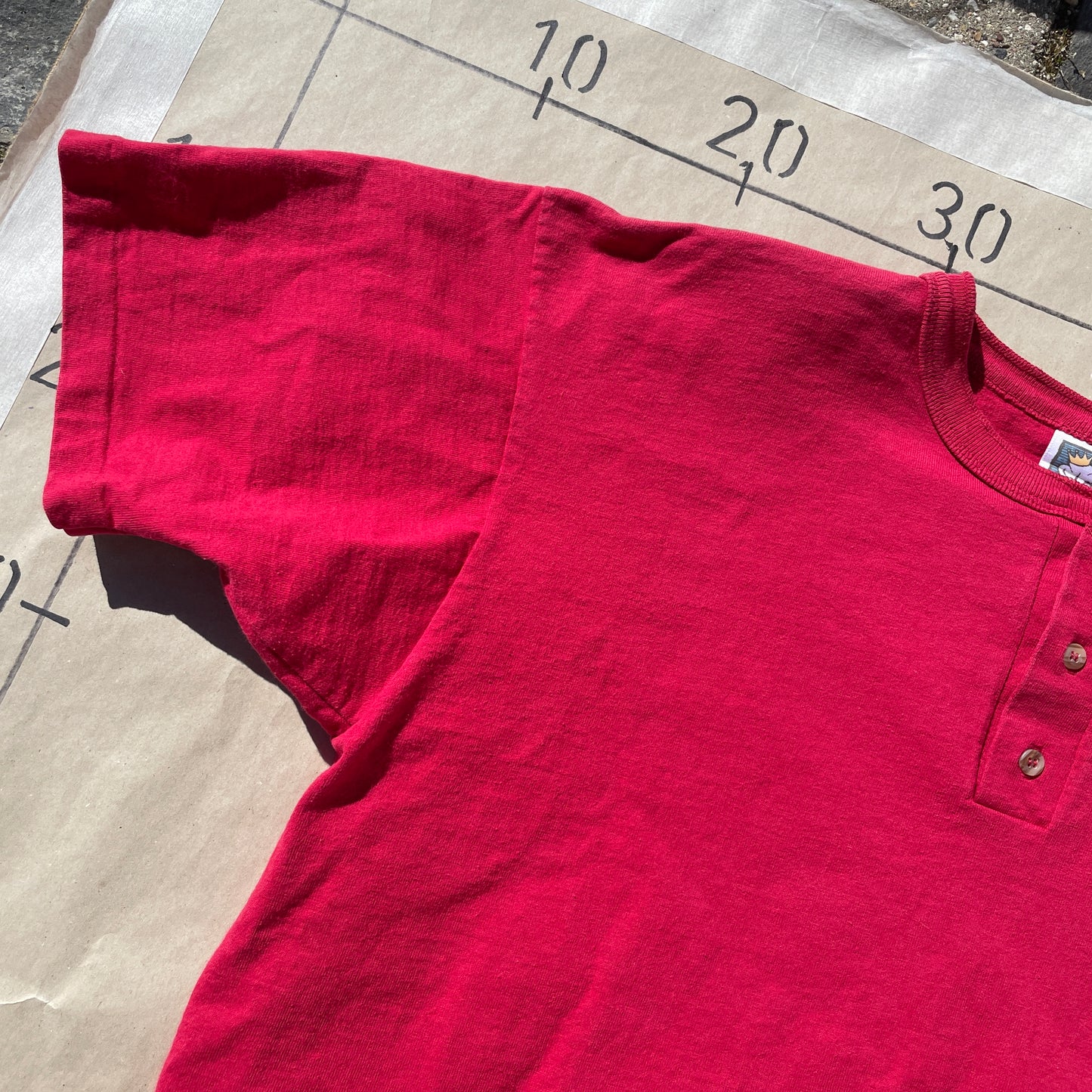 Rød Vintage Poloskjorte