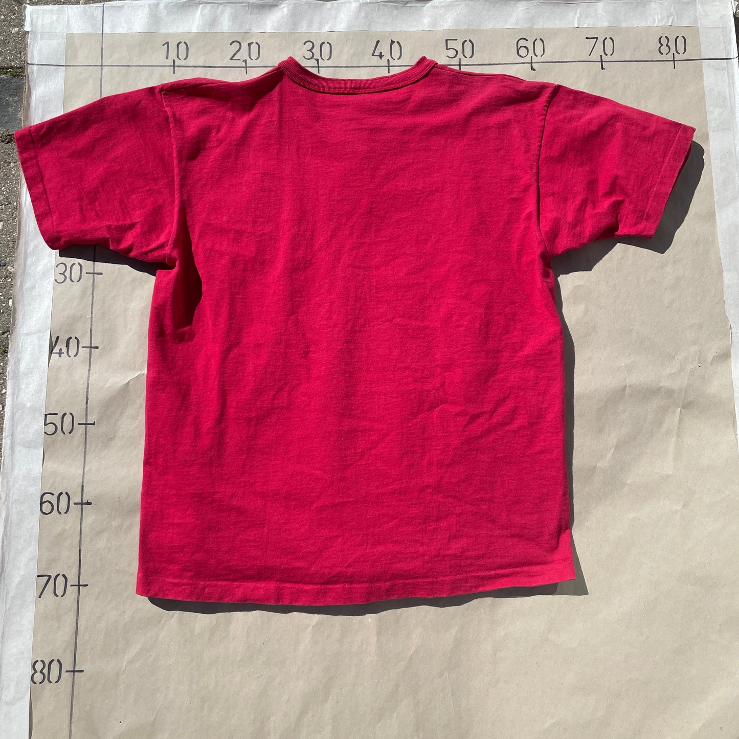 Rød Vintage Poloskjorte