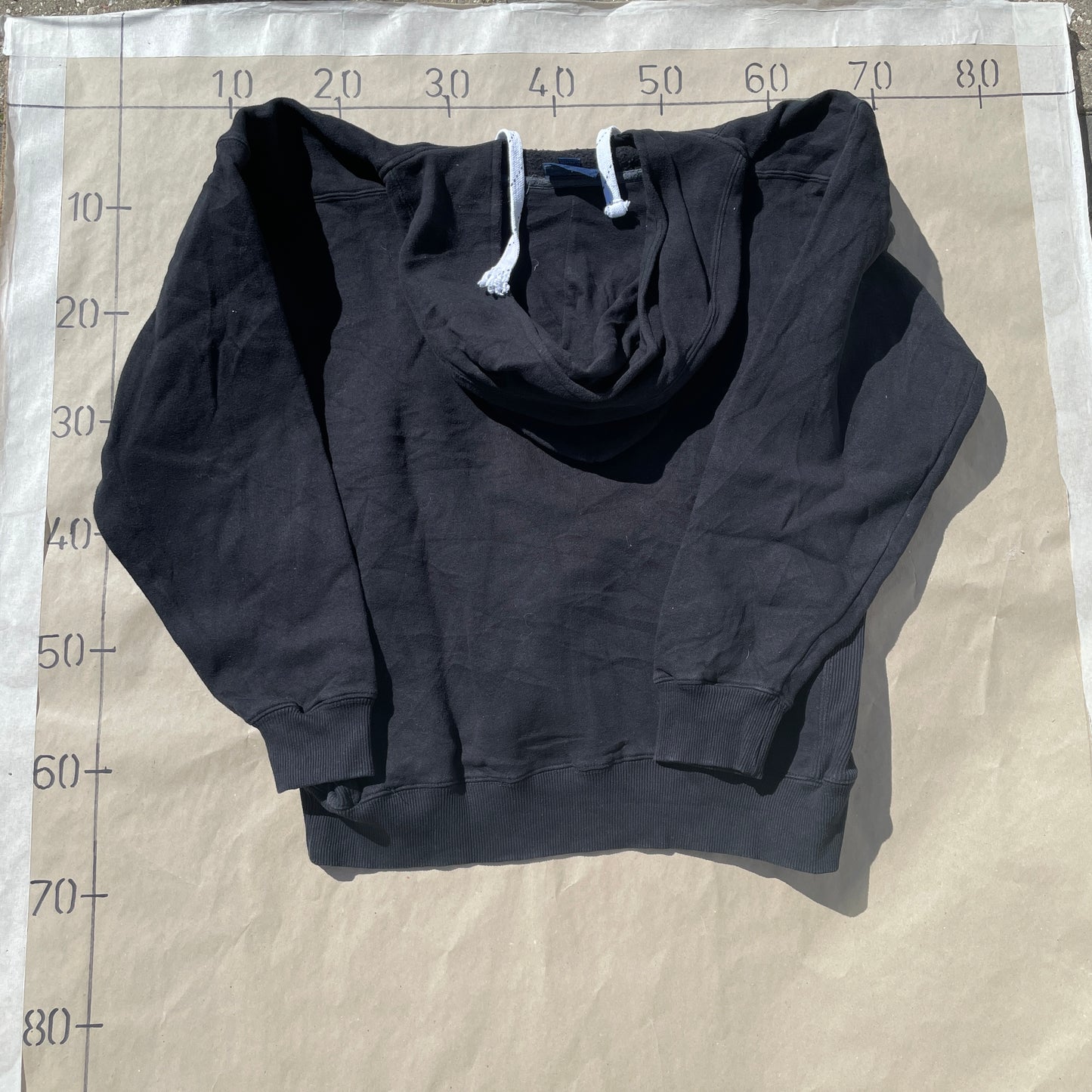 Sort Vintage Hoodie