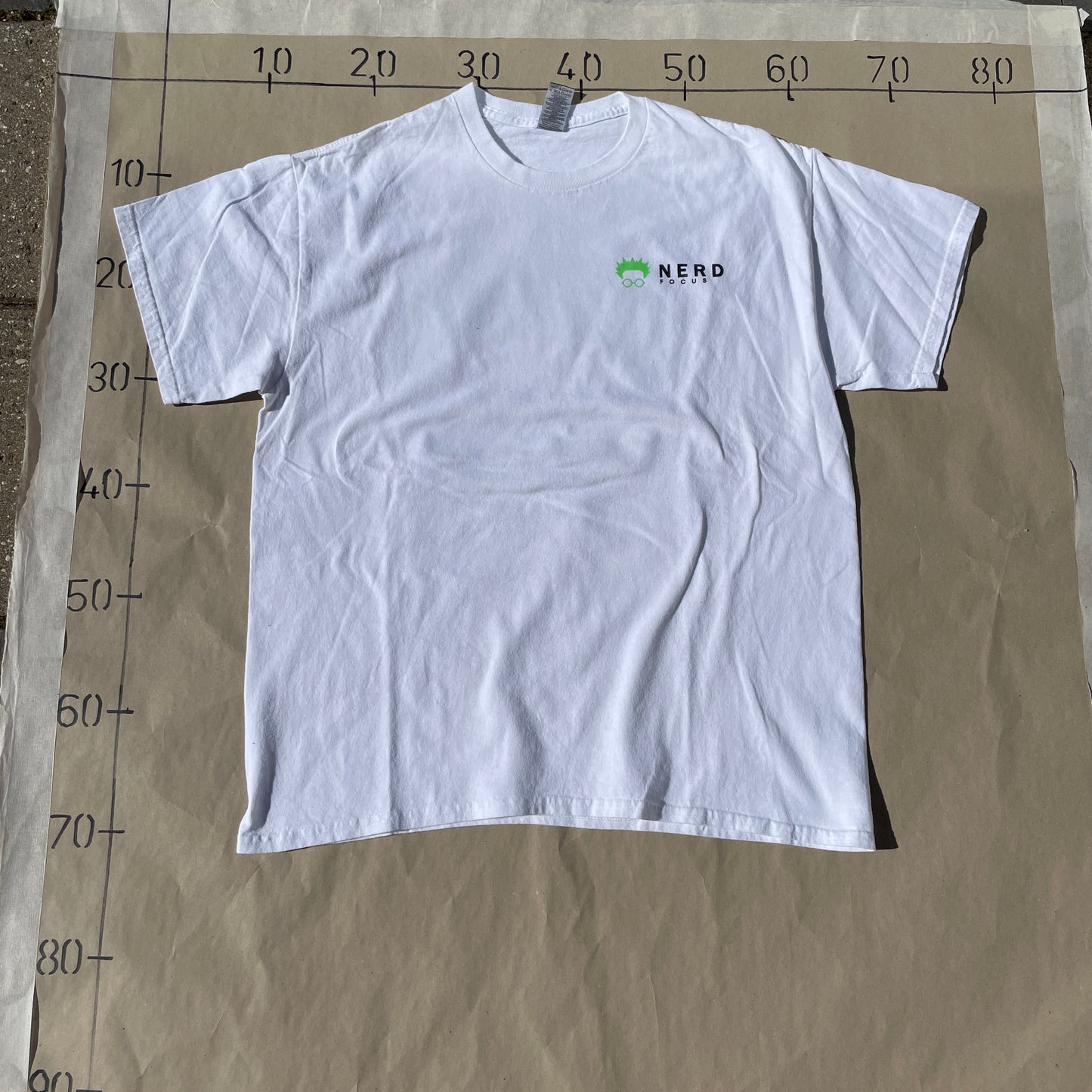 Hvid Vintage Nerd Focus T-Shirt