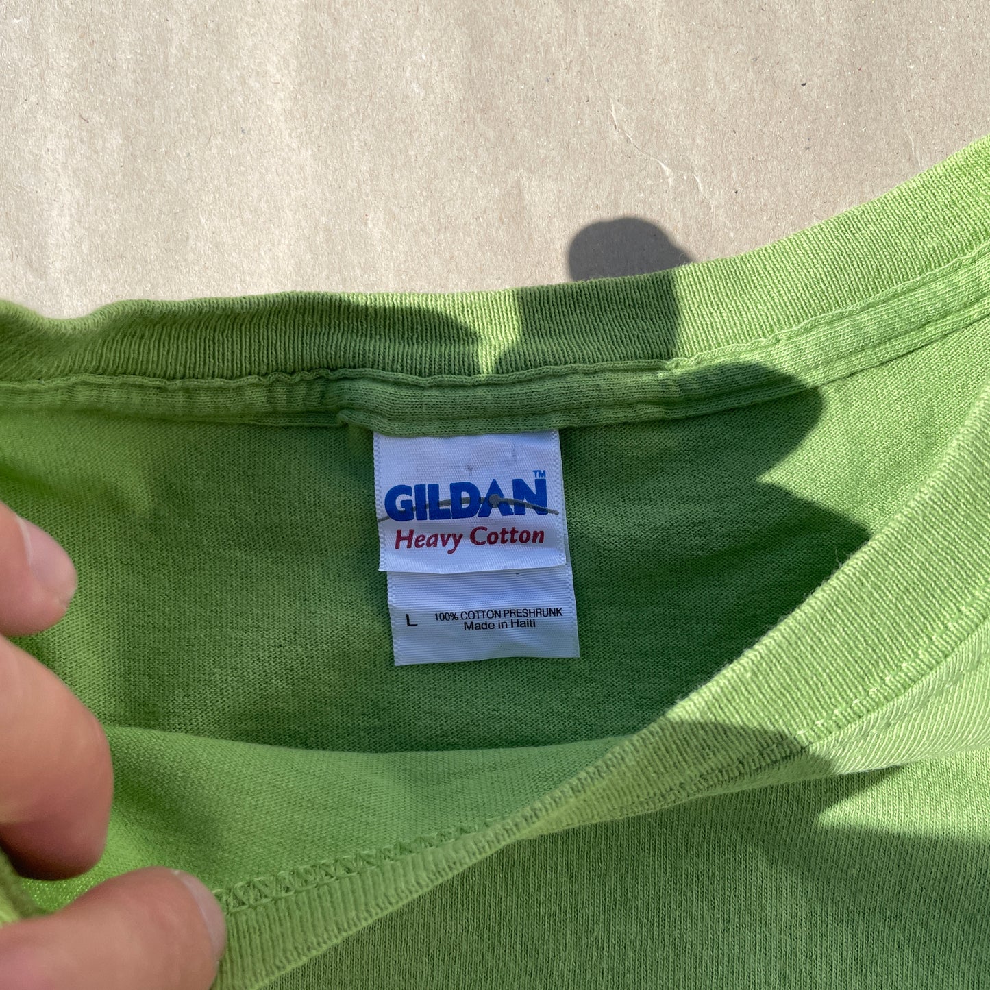 Grøn Vintage Grafisk T-Shirt