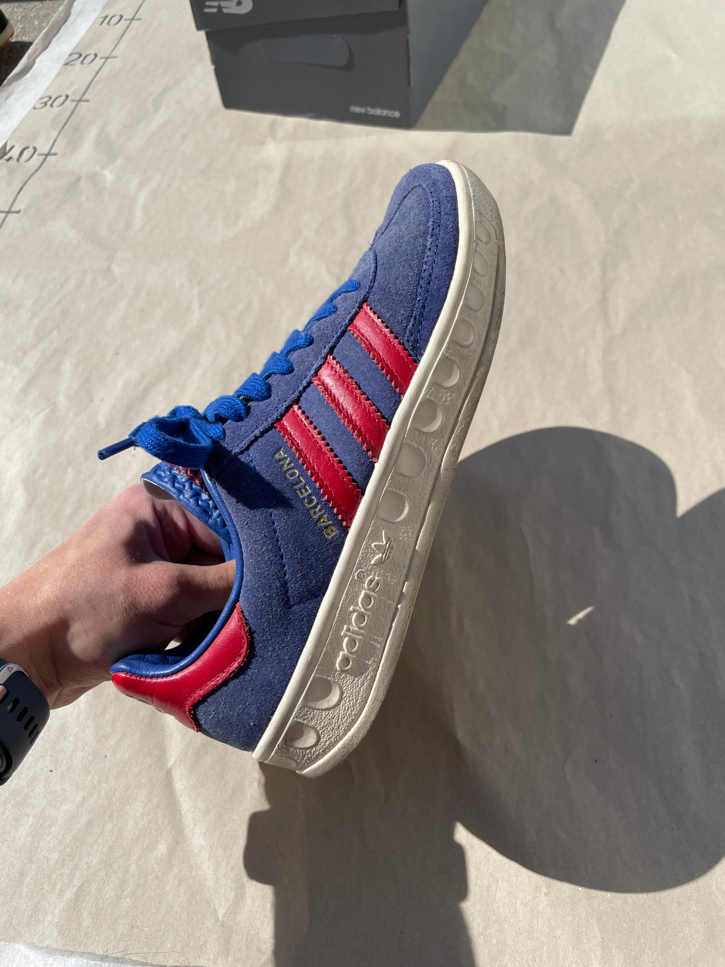 Blå & Rød Adidas "Barcelona" Sneaker