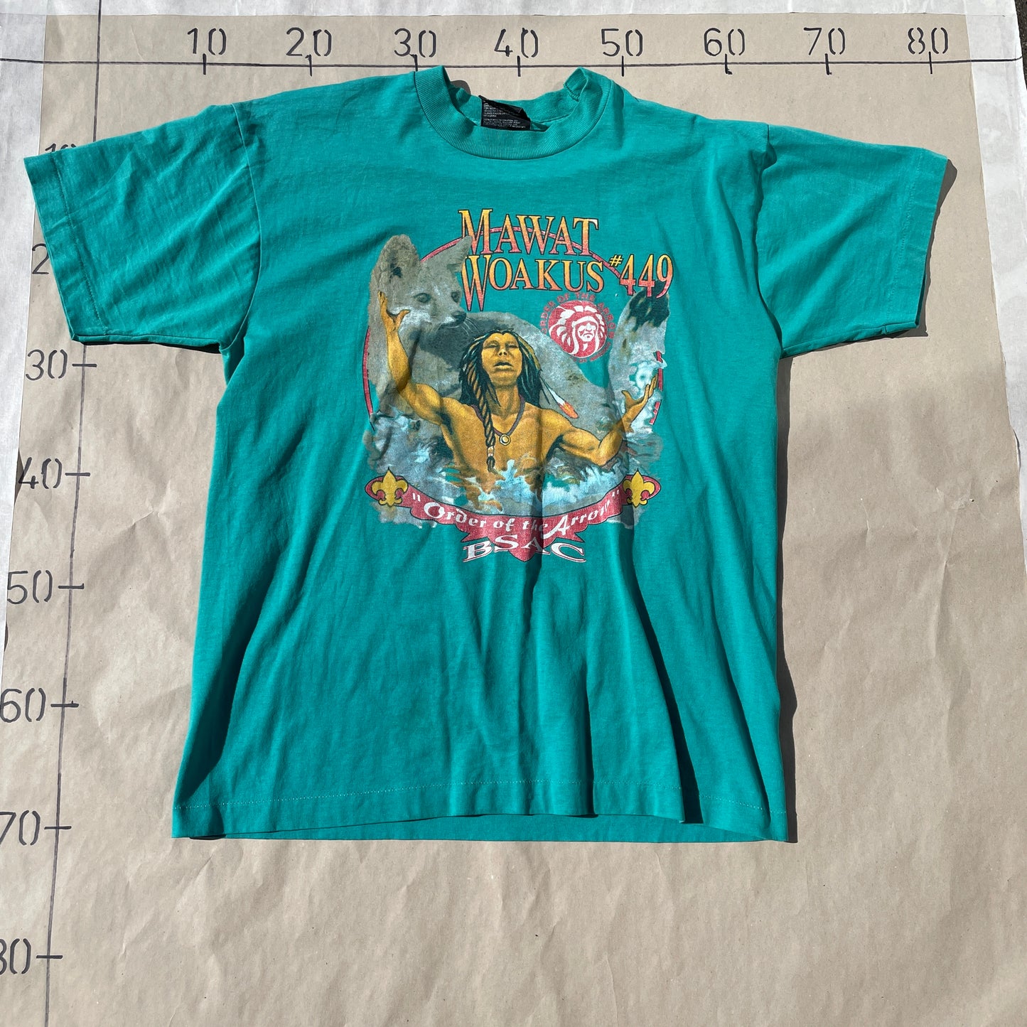 Turkis Grøn Vintage 90’er T-Shirt