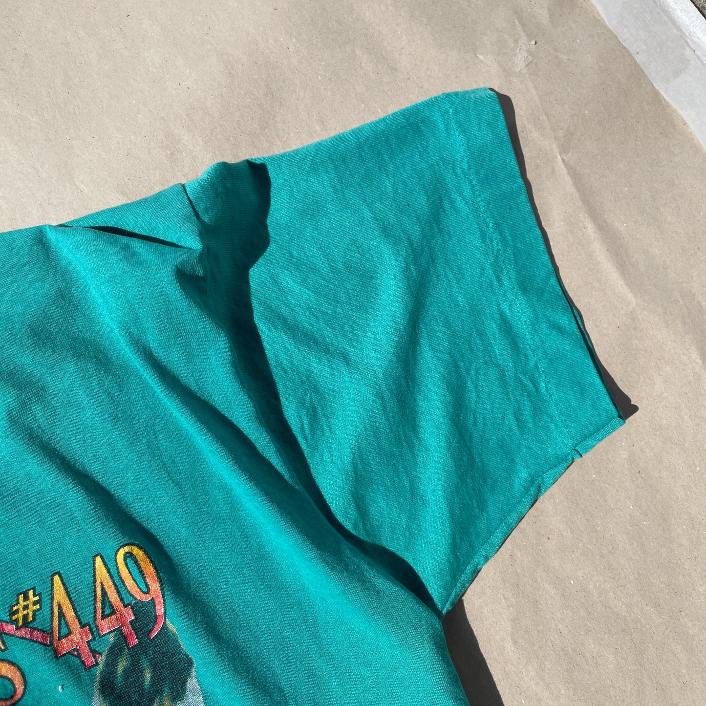 Turkis Grøn Vintage 90’er T-Shirt