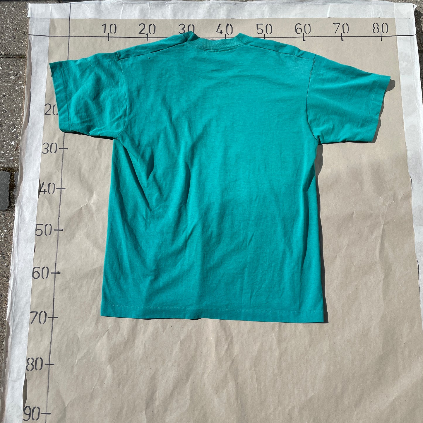 Turkis Grøn Vintage 90’er T-Shirt