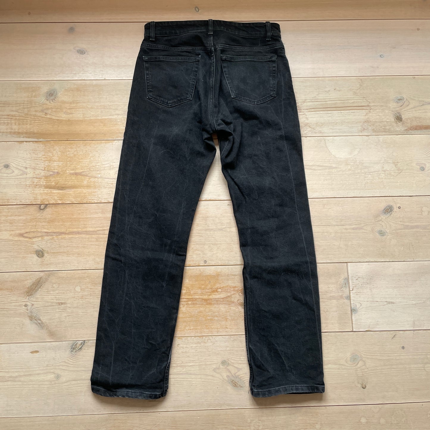 Sorte Basis Zara Straight Fit Jeans