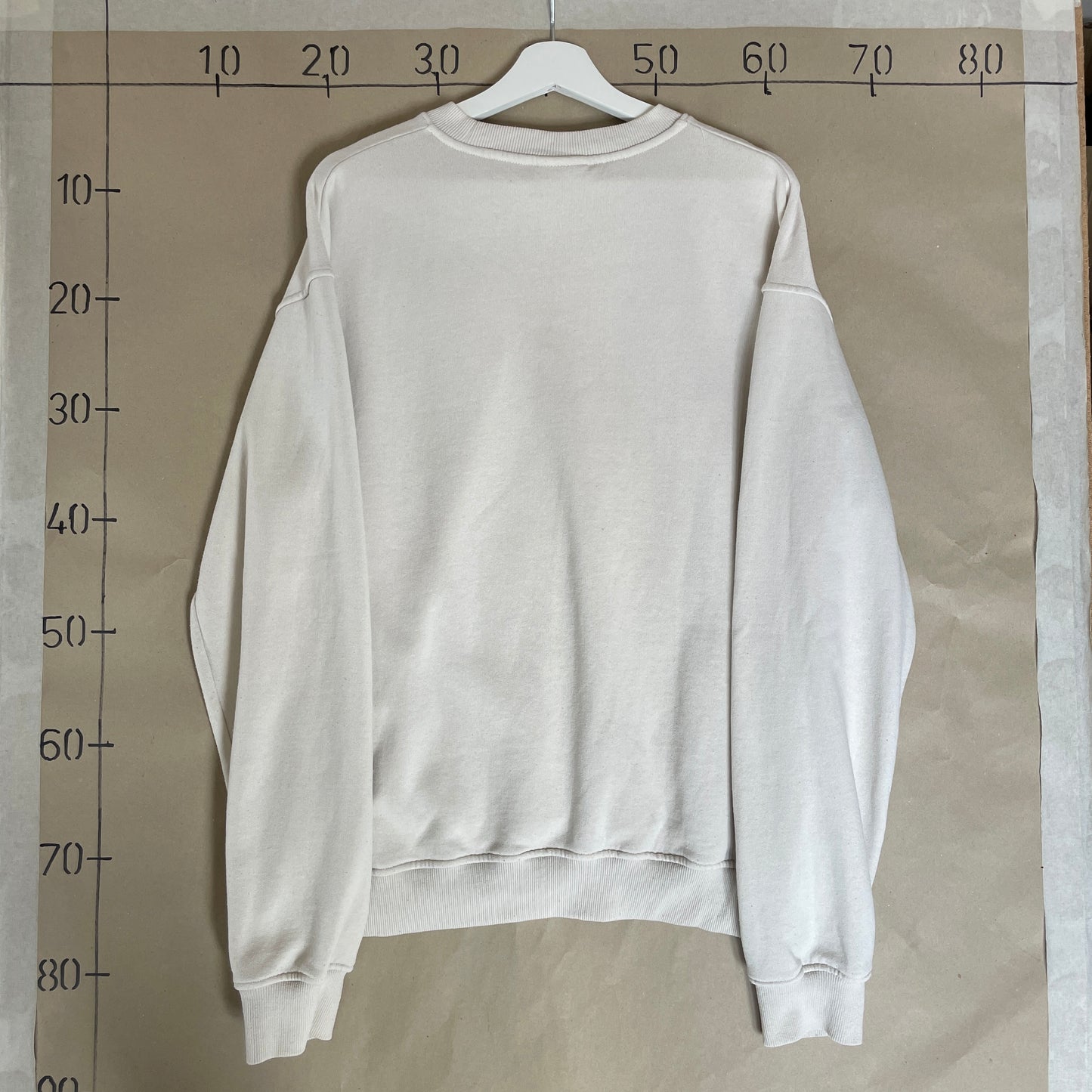 Beige Broderet Fila Sweatshirt