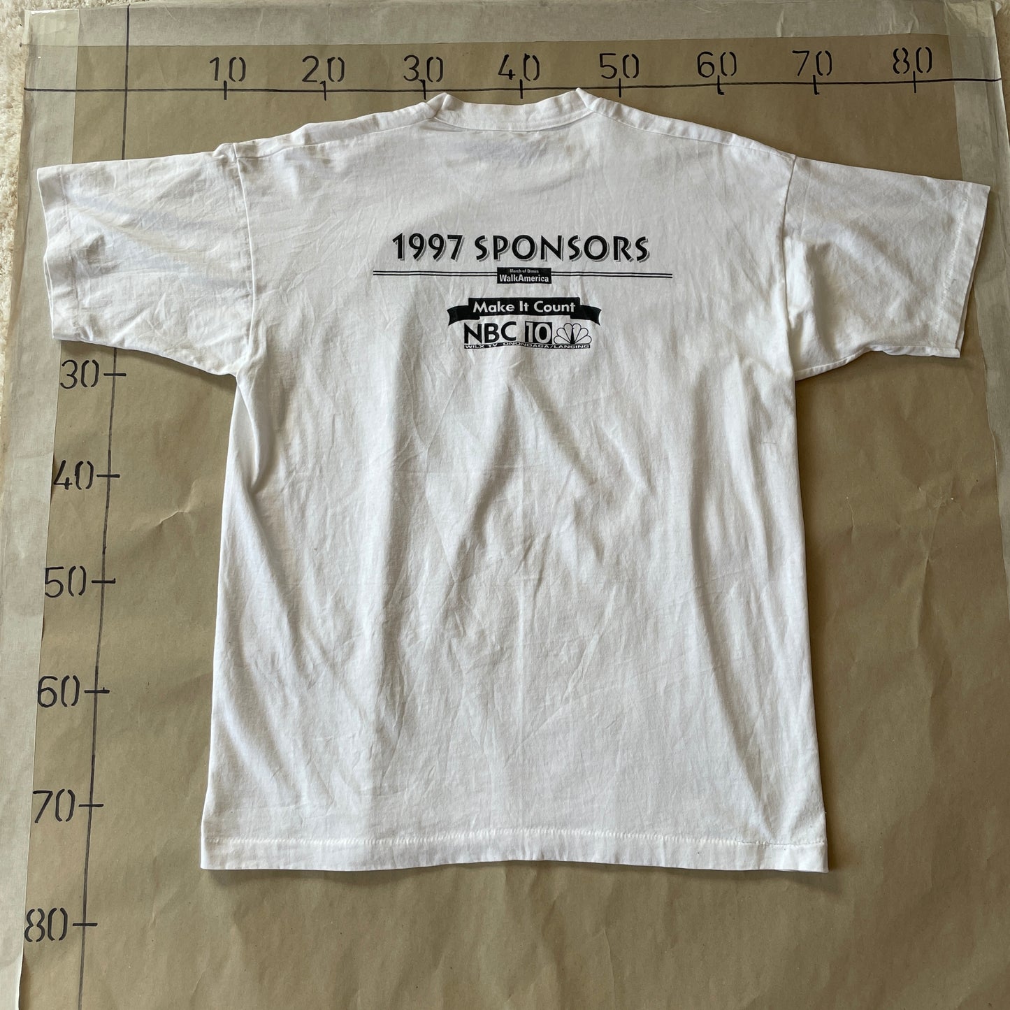 Hvid Vintage Walk America T-Shirt