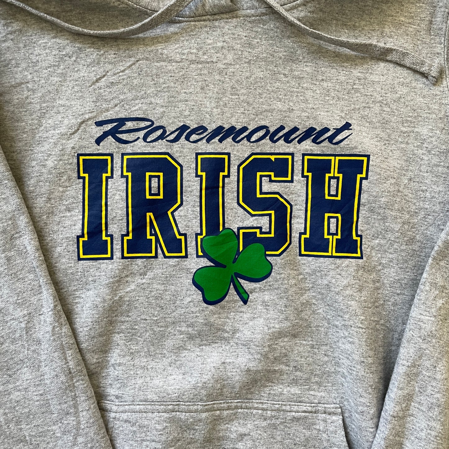 Grå Vintage Rosemount Irish Hoodie