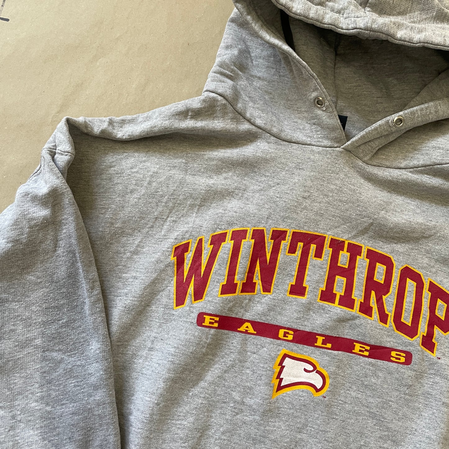 Grå Vintage Winthrop Hoodie
